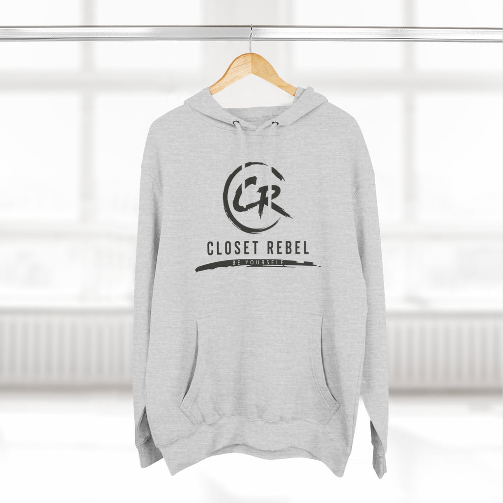 Closet Rebel Logo Hoodie — Minimal Urban Fleece Pullover