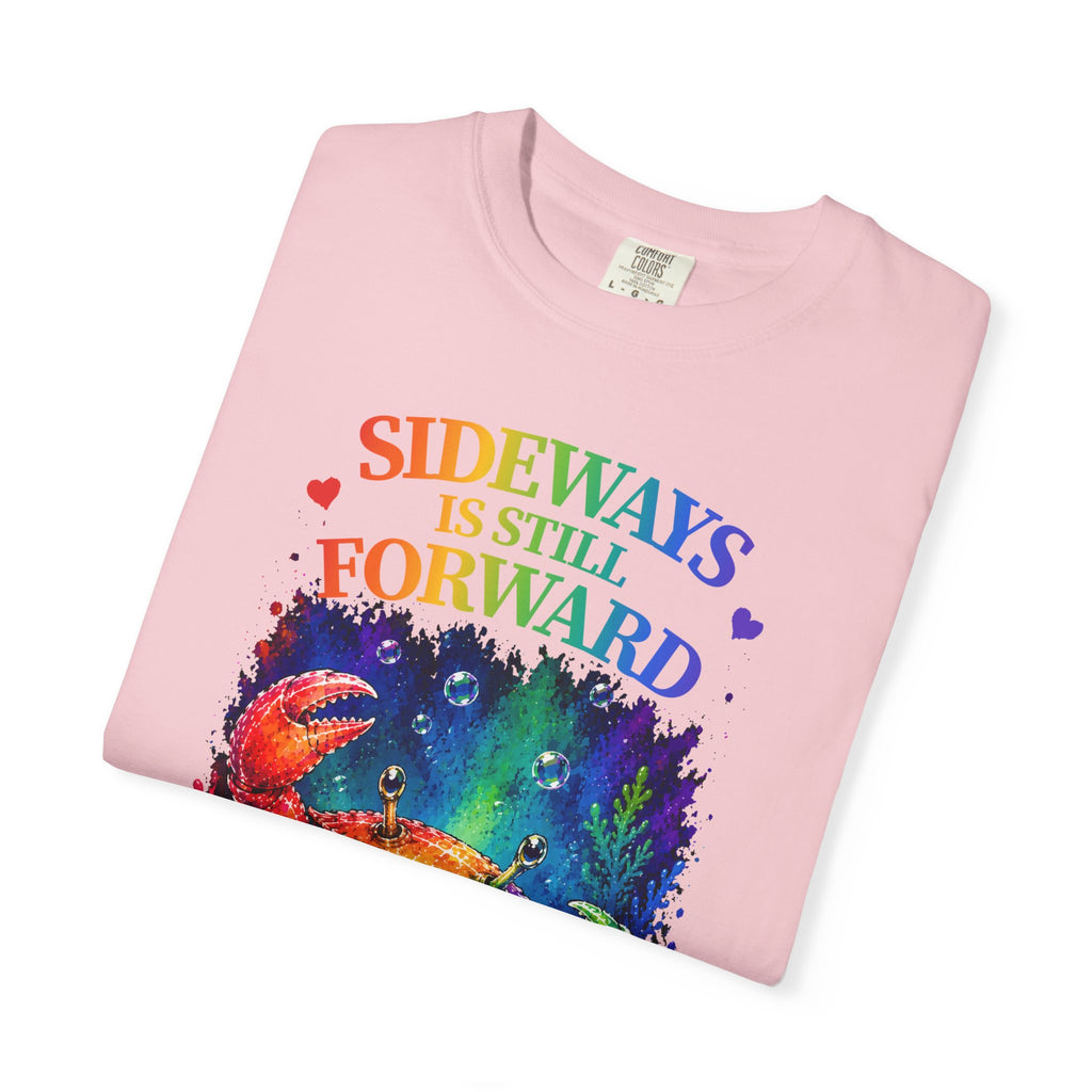 Crab Rainbow 'Sideways Is Still Forward' Graphic T‑Shirt
