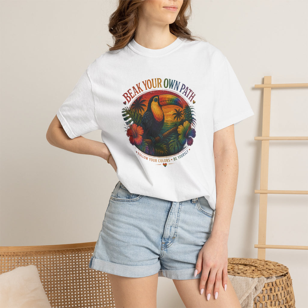 Toucan 'Beak Your Own Path' Graphic T-Shirt