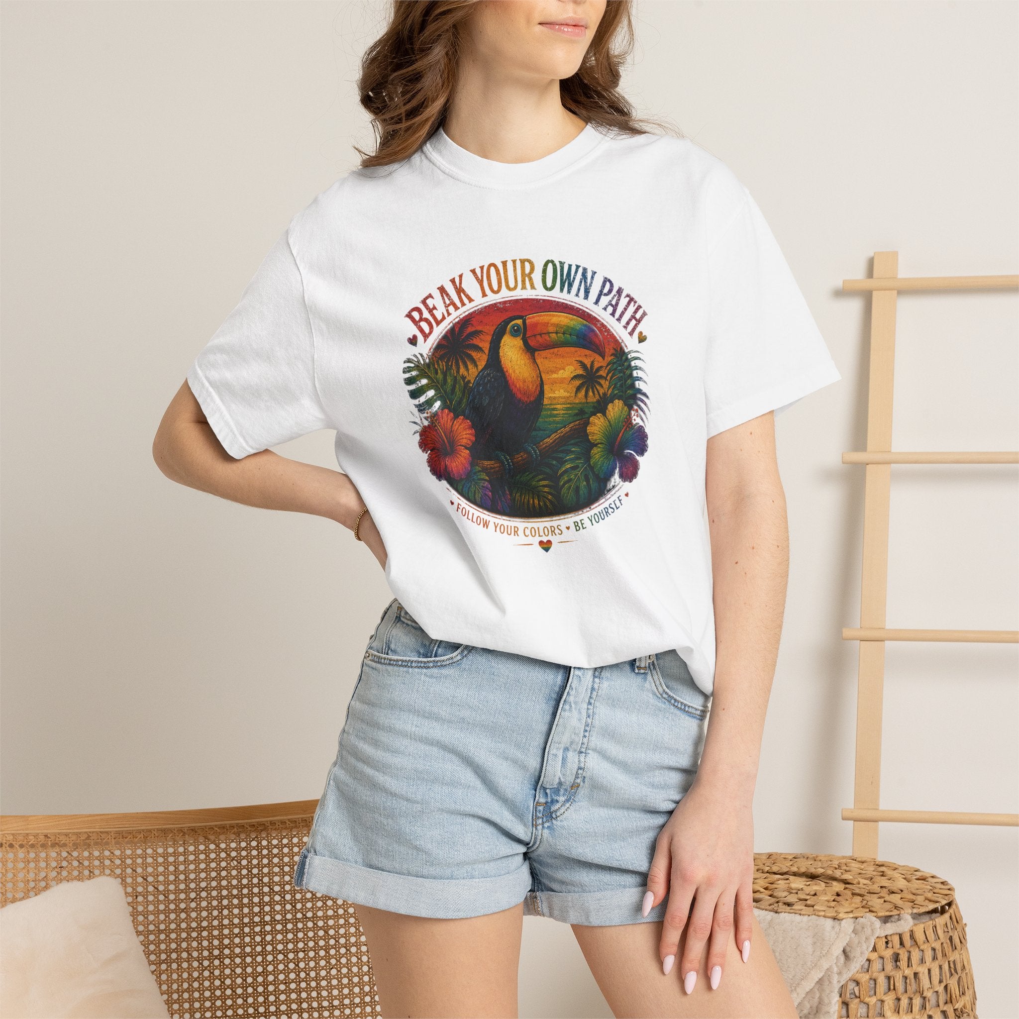 Toucan 'Beak Your Own Path' Graphic T-Shirt