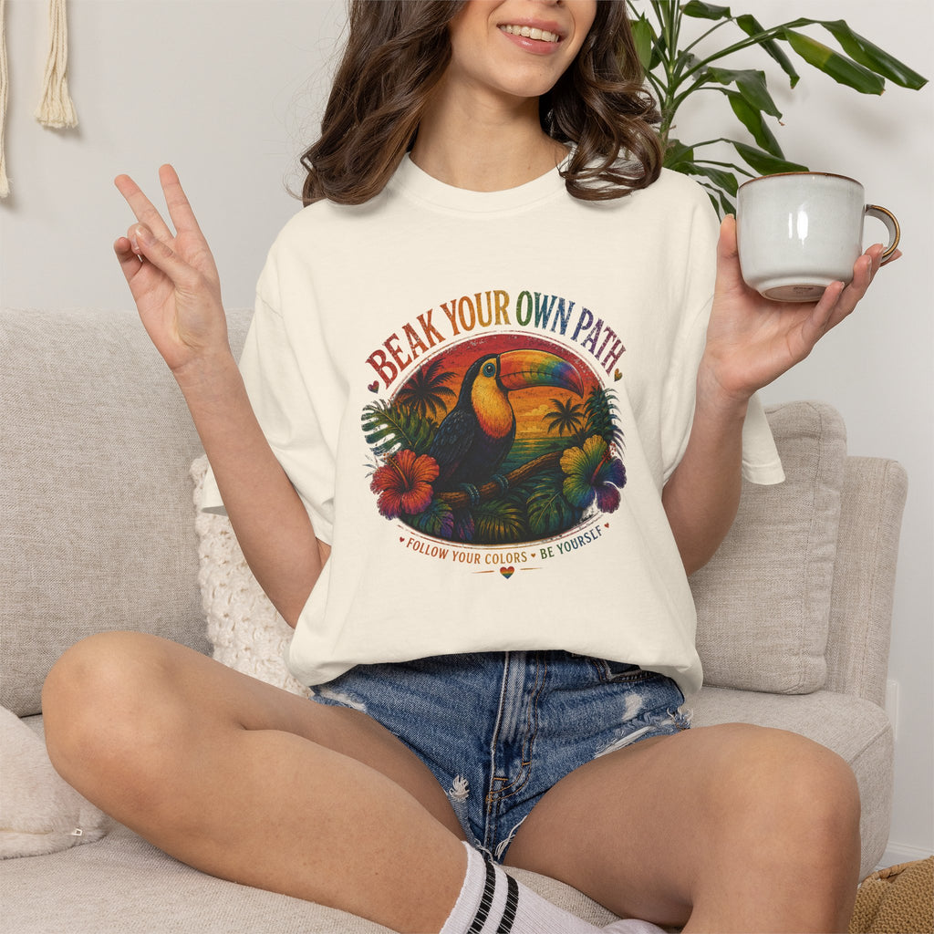 Toucan 'Beak Your Own Path' Graphic T-Shirt
