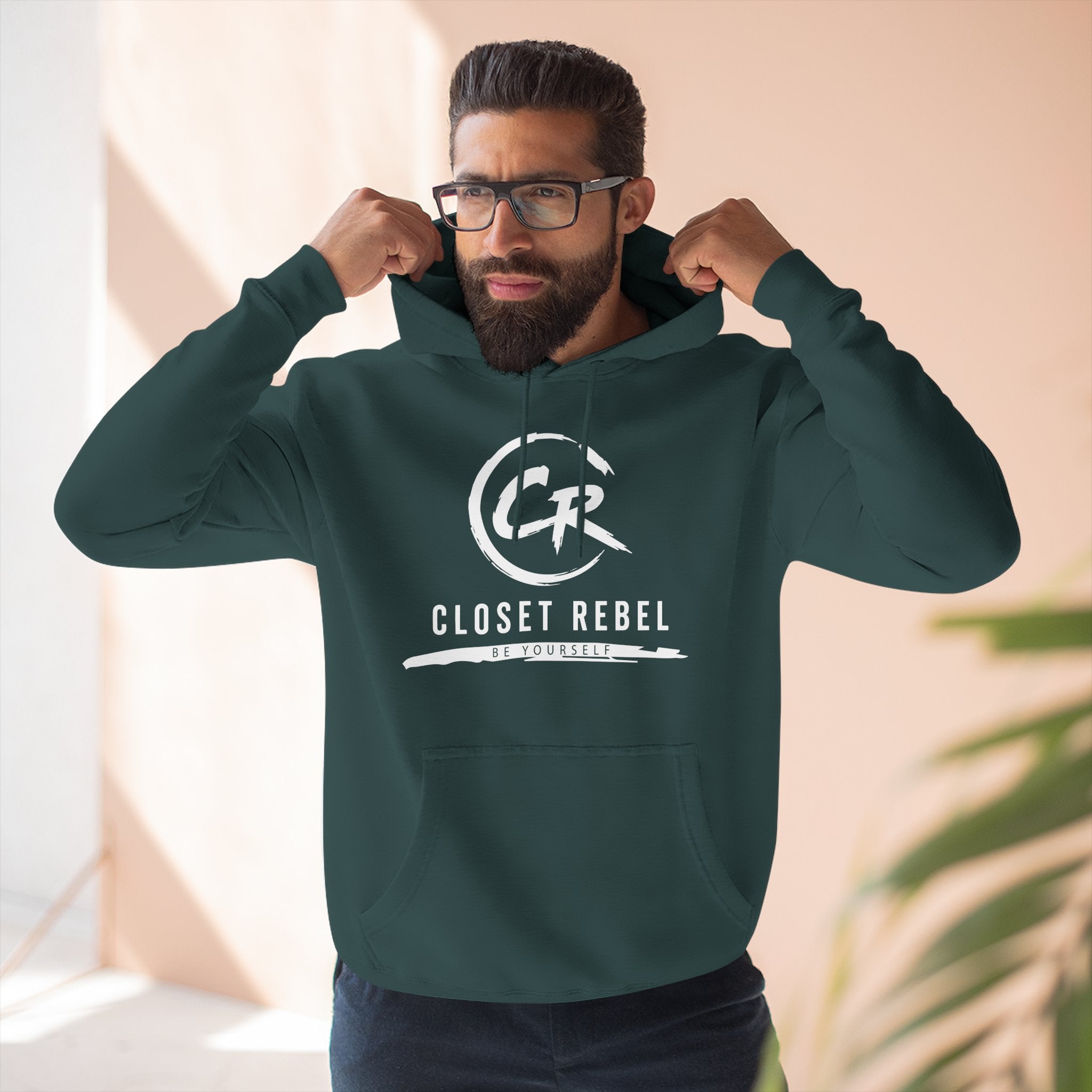 Closet Rebel Logo Hoodie — Minimal Urban Fleece Pullover