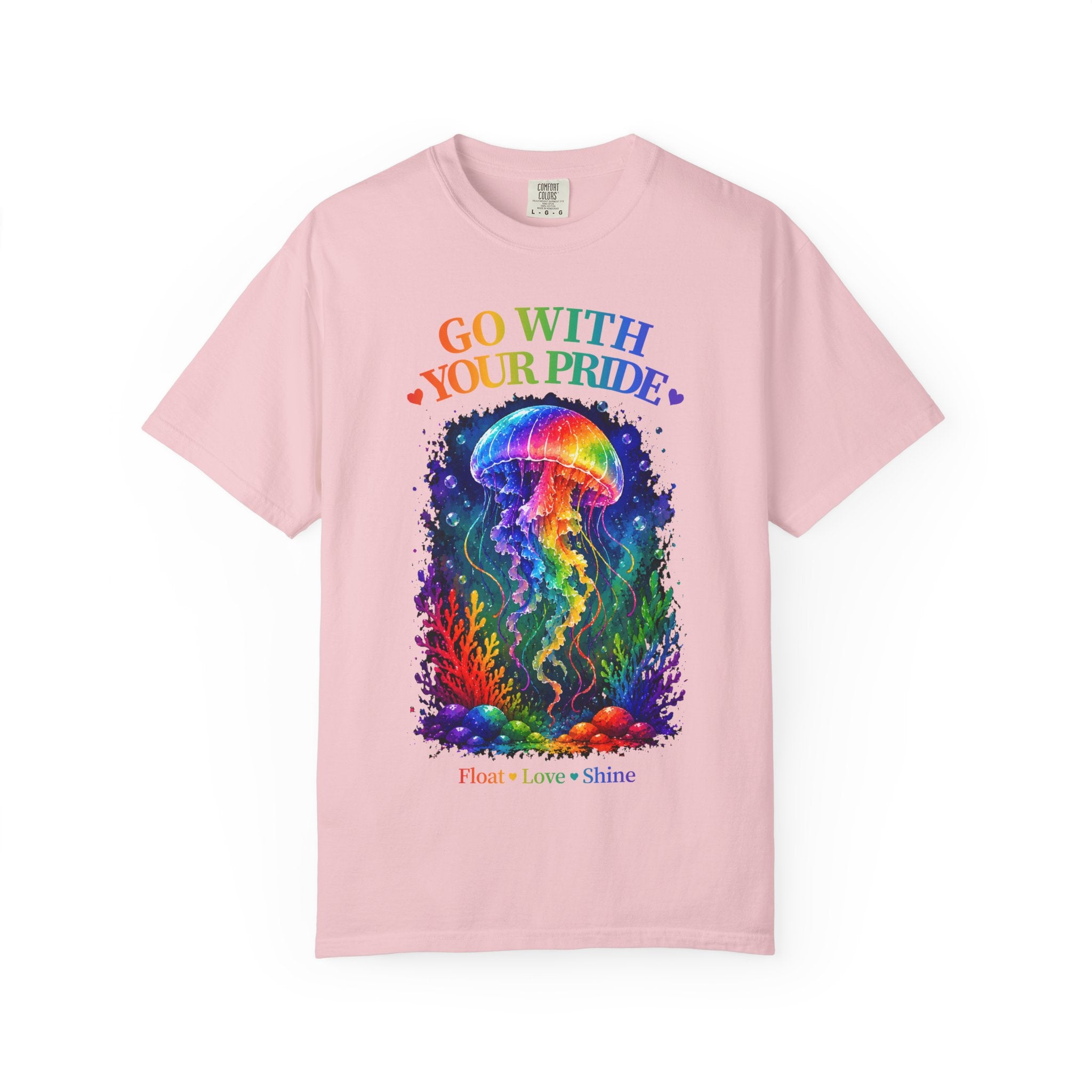 Go With Your Pride Jellyfish T-Shirt — Rainbow LGBTQ+ Pride Tee