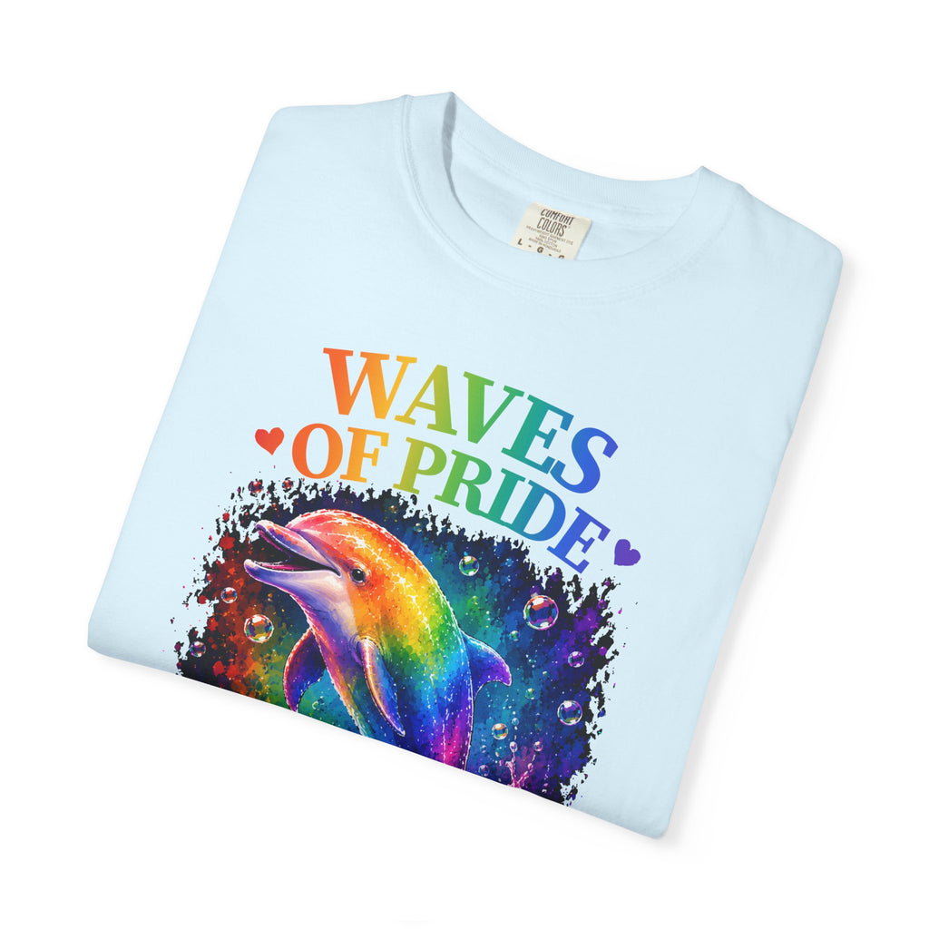 Waves of Pride T-Shirt — Rainbow Dolphin "Love Has No Limits" Tee