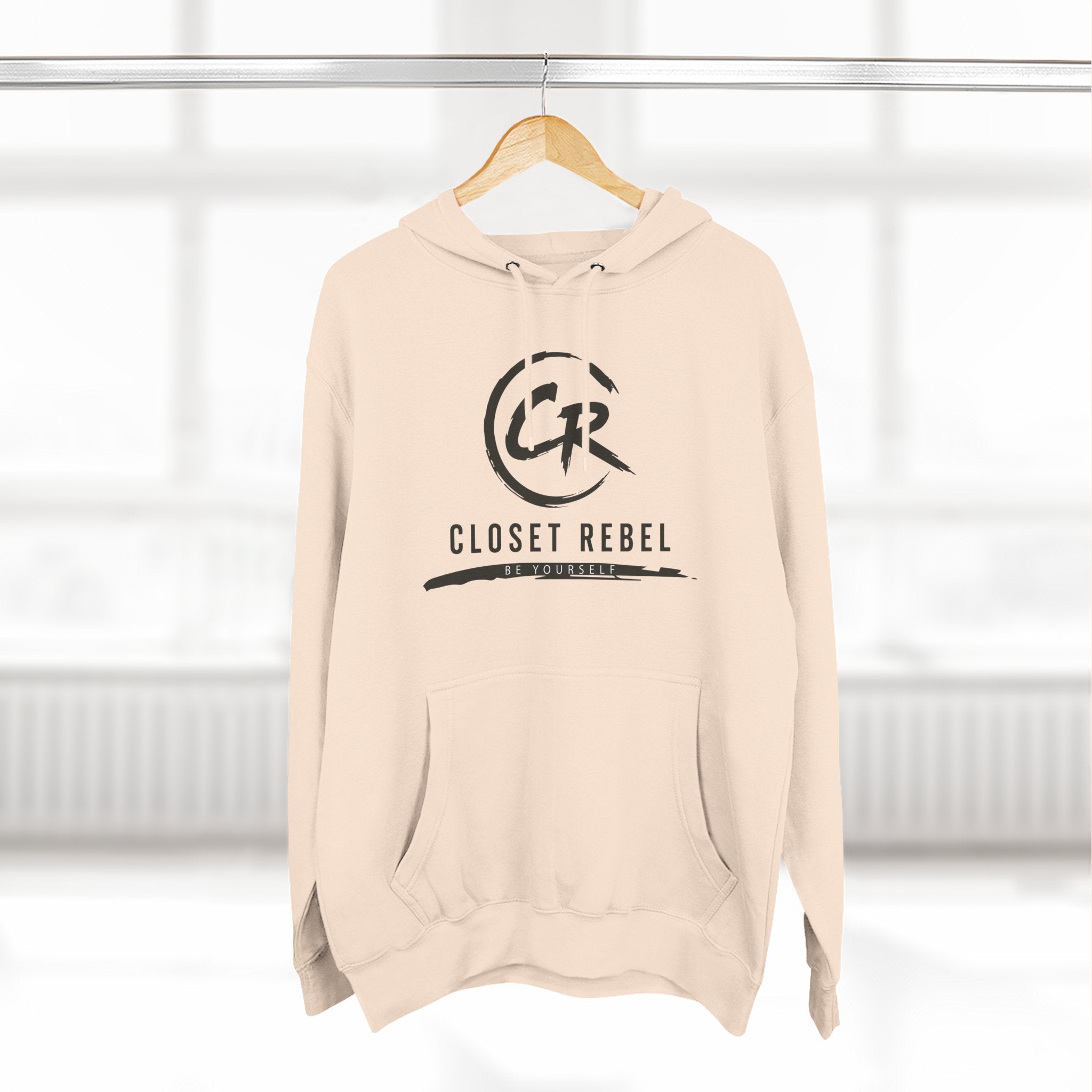 Closet Rebel Logo Hoodie — Minimal Urban Fleece Pullover