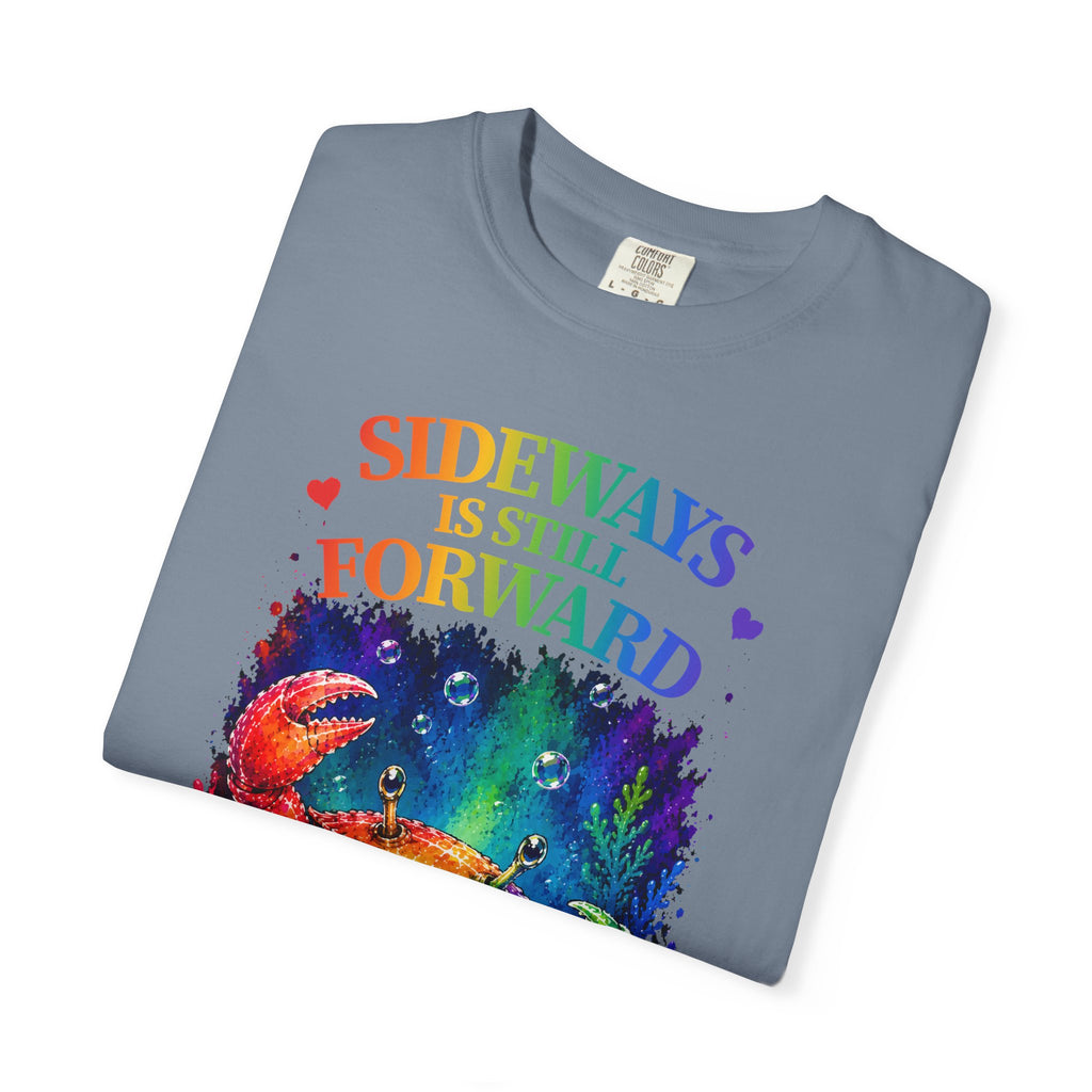 Crab Rainbow 'Sideways Is Still Forward' Graphic T‑Shirt