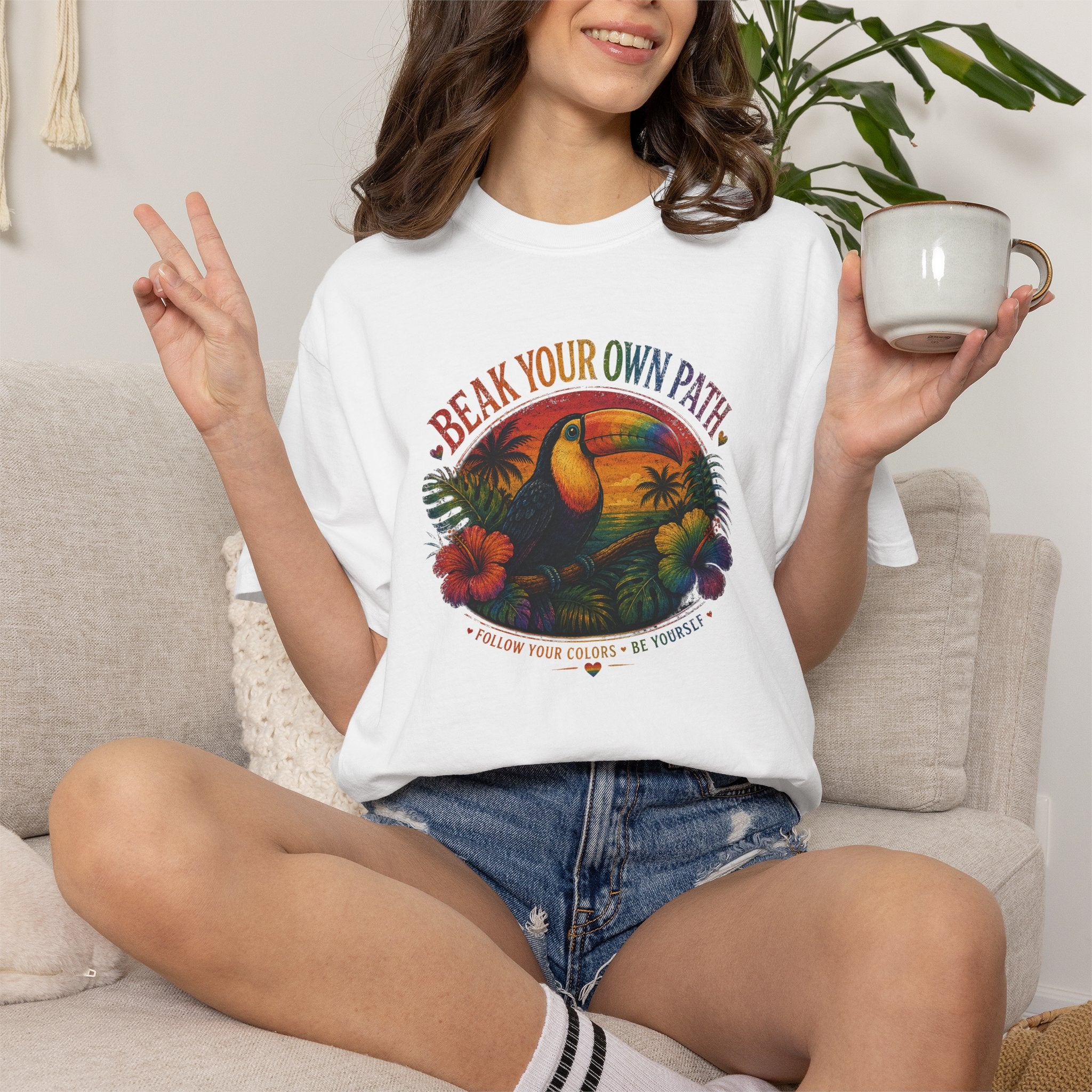 Toucan 'Beak Your Own Path' Graphic T-Shirt