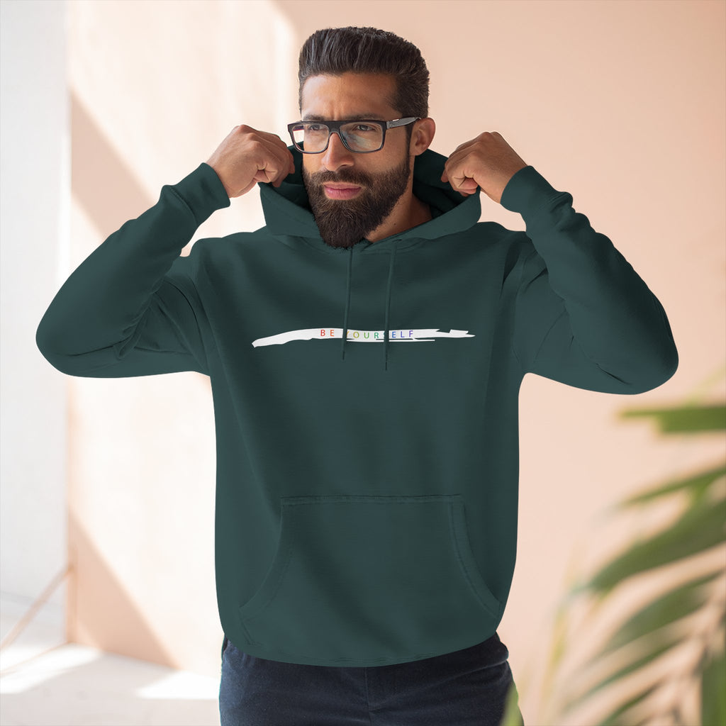 Closet Rebel "Be Yourself" Logo Hoodie — Minimal Urban Fleece Pullover