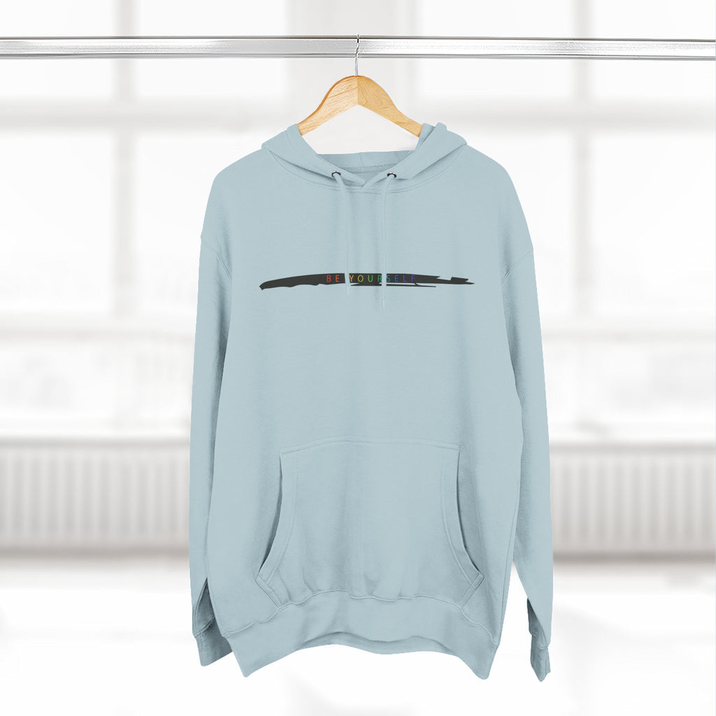 Closet Rebel "Be Yourself" Logo Hoodie — Minimal Urban Fleece Pullover