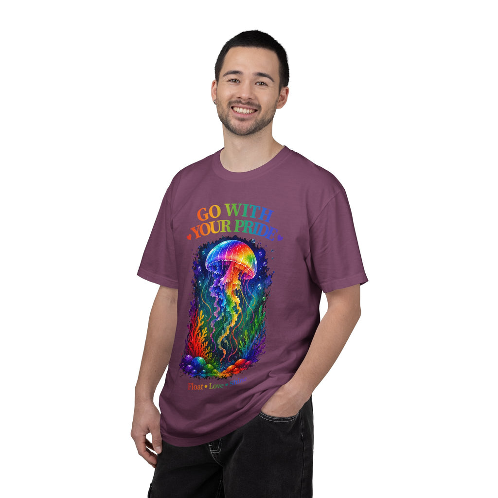Go With Your Pride Jellyfish T-Shirt — Rainbow LGBTQ+ Pride Tee
