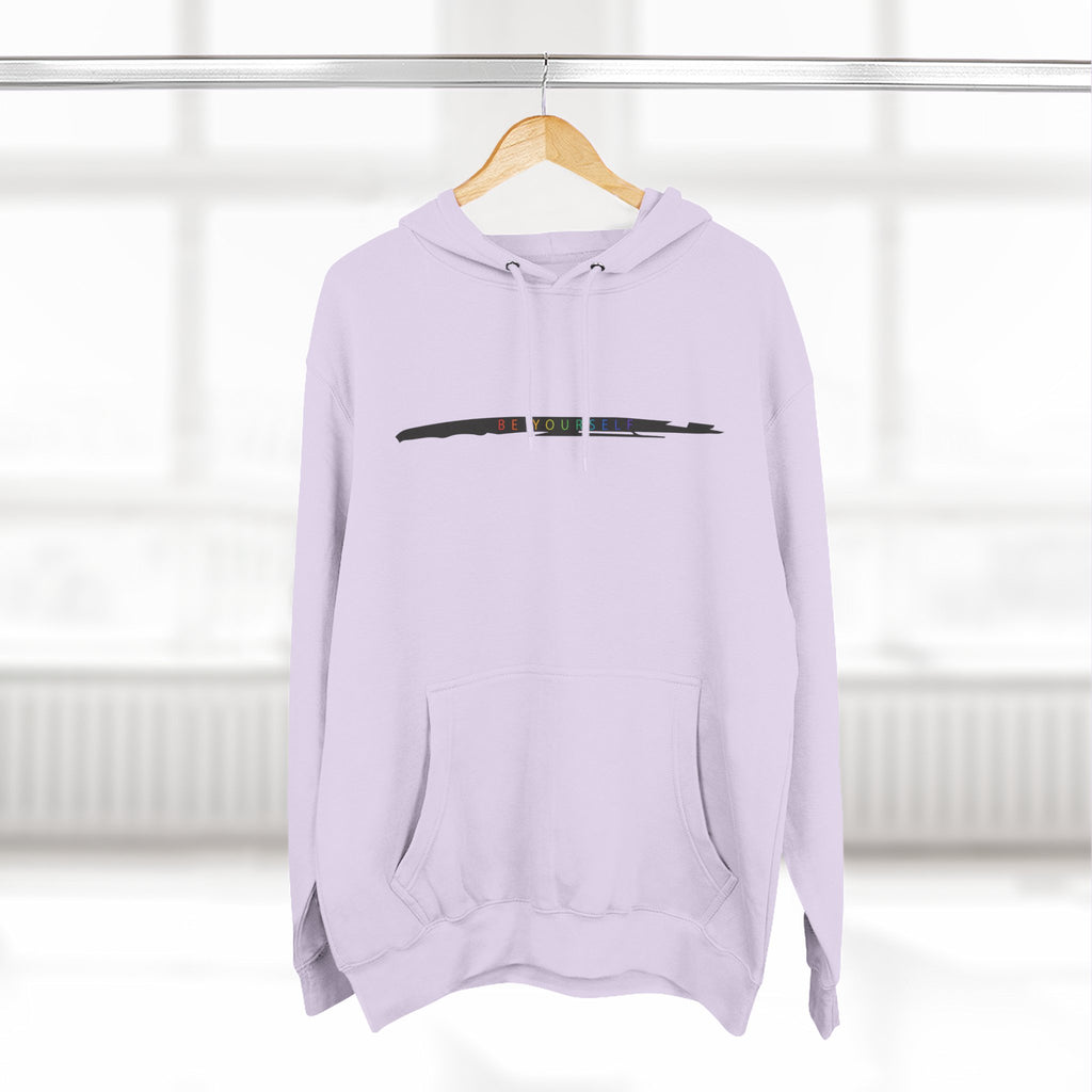 Closet Rebel "Be Yourself" Logo Hoodie — Minimal Urban Fleece Pullover