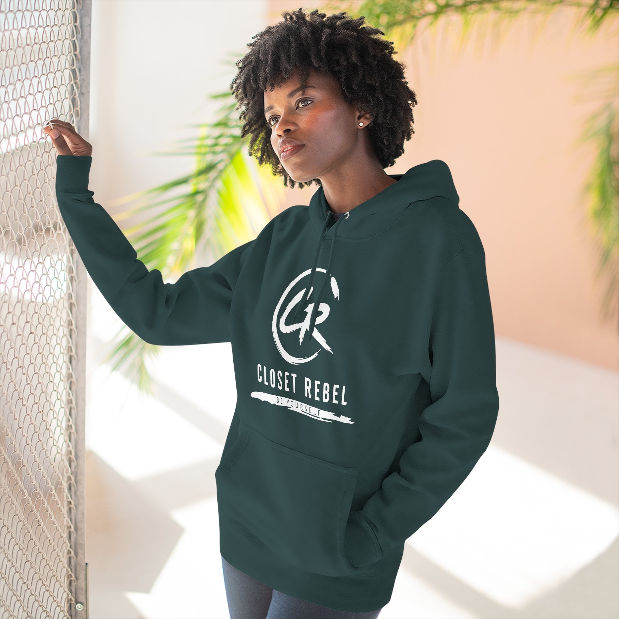 Closet Rebel Logo Hoodie — Minimal Urban Fleece Pullover