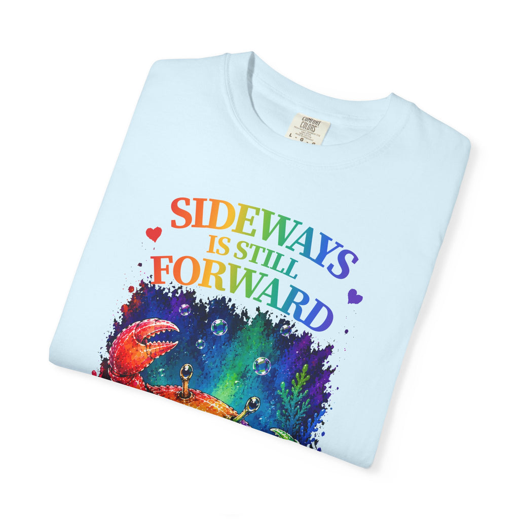 Crab Rainbow 'Sideways Is Still Forward' Graphic T‑Shirt