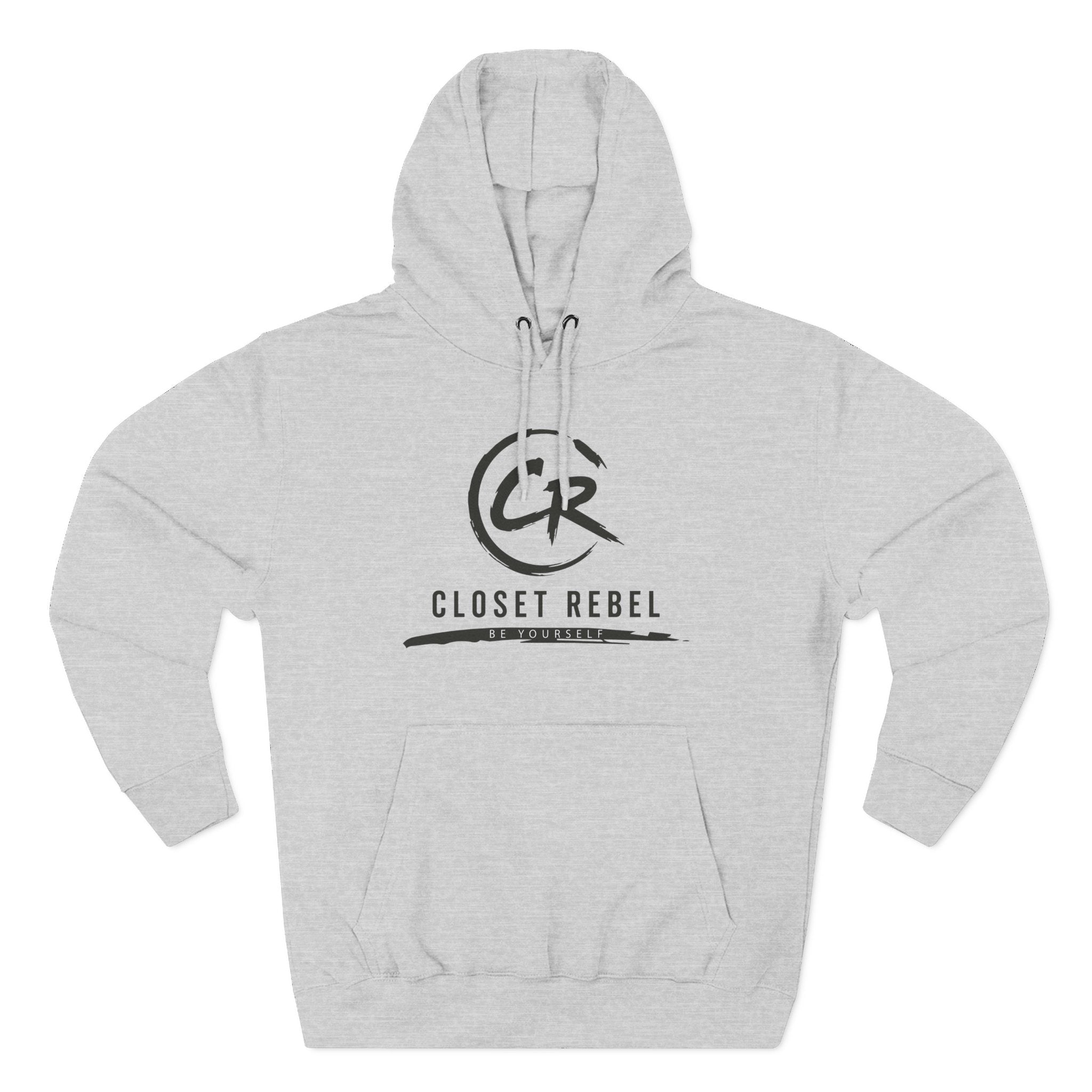Closet Rebel Logo Hoodie — Minimal Urban Fleece Pullover