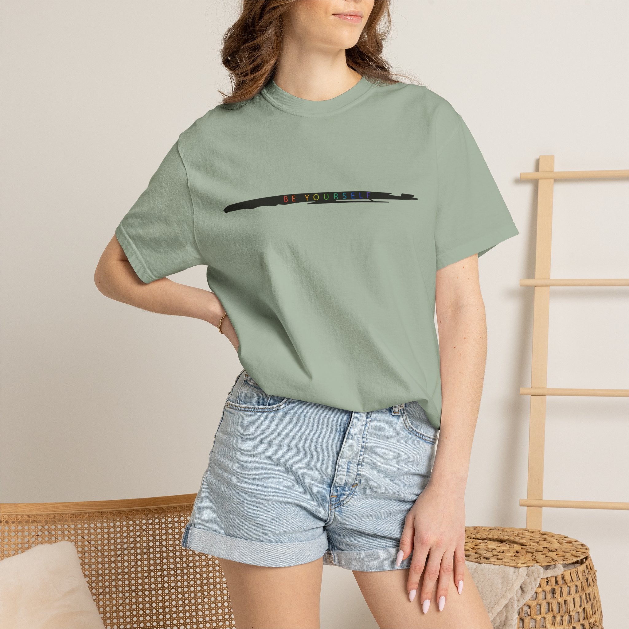 Closet Rebel "Be yourself" T-Shirt — Minimal Vintage Streetwear Tee