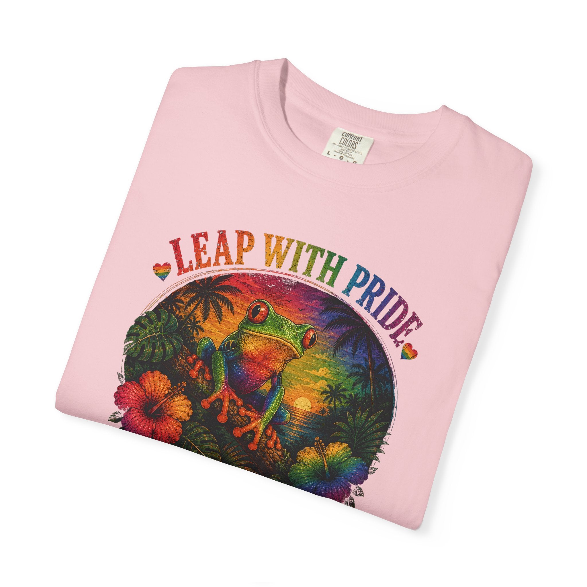 Leap With Pride T-Shirt — Rainbow Frog Graphic Tee (Love Knows No Limits)