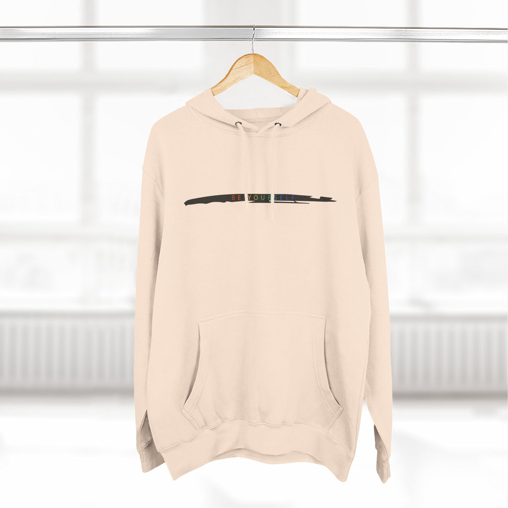 Closet Rebel "Be Yourself" Logo Hoodie — Minimal Urban Fleece Pullover