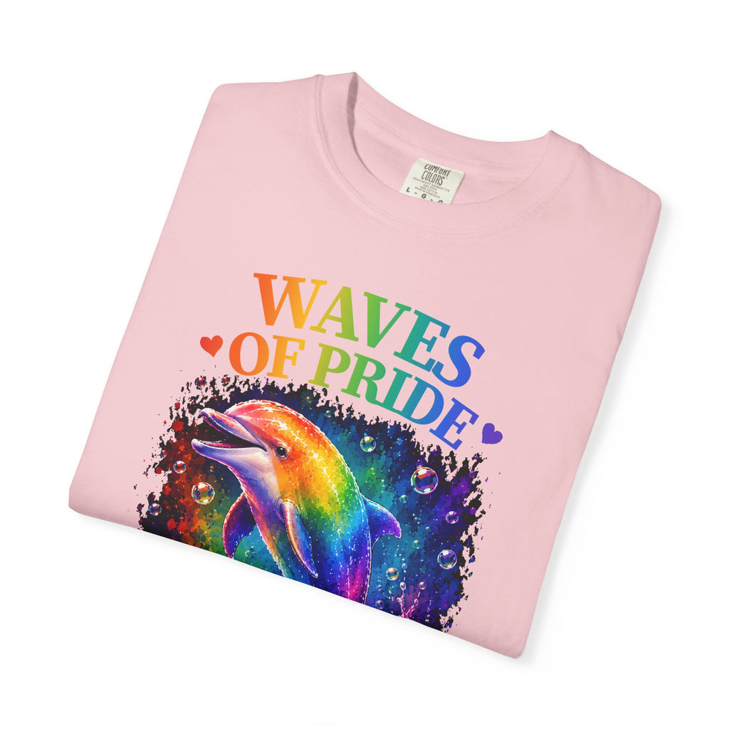Waves of Pride T-Shirt — Rainbow Dolphin "Love Has No Limits" Tee