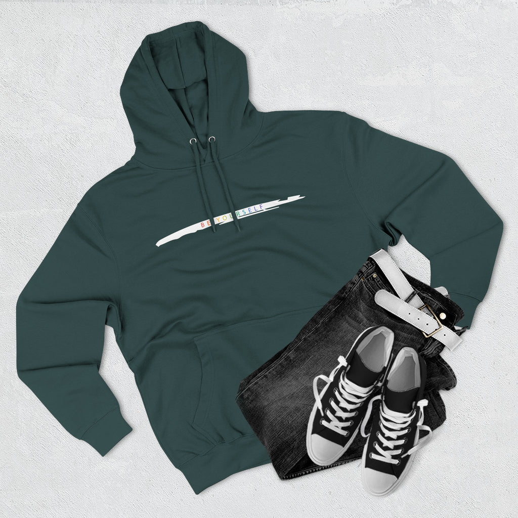 Closet Rebel "Be Yourself" Logo Hoodie — Minimal Urban Fleece Pullover