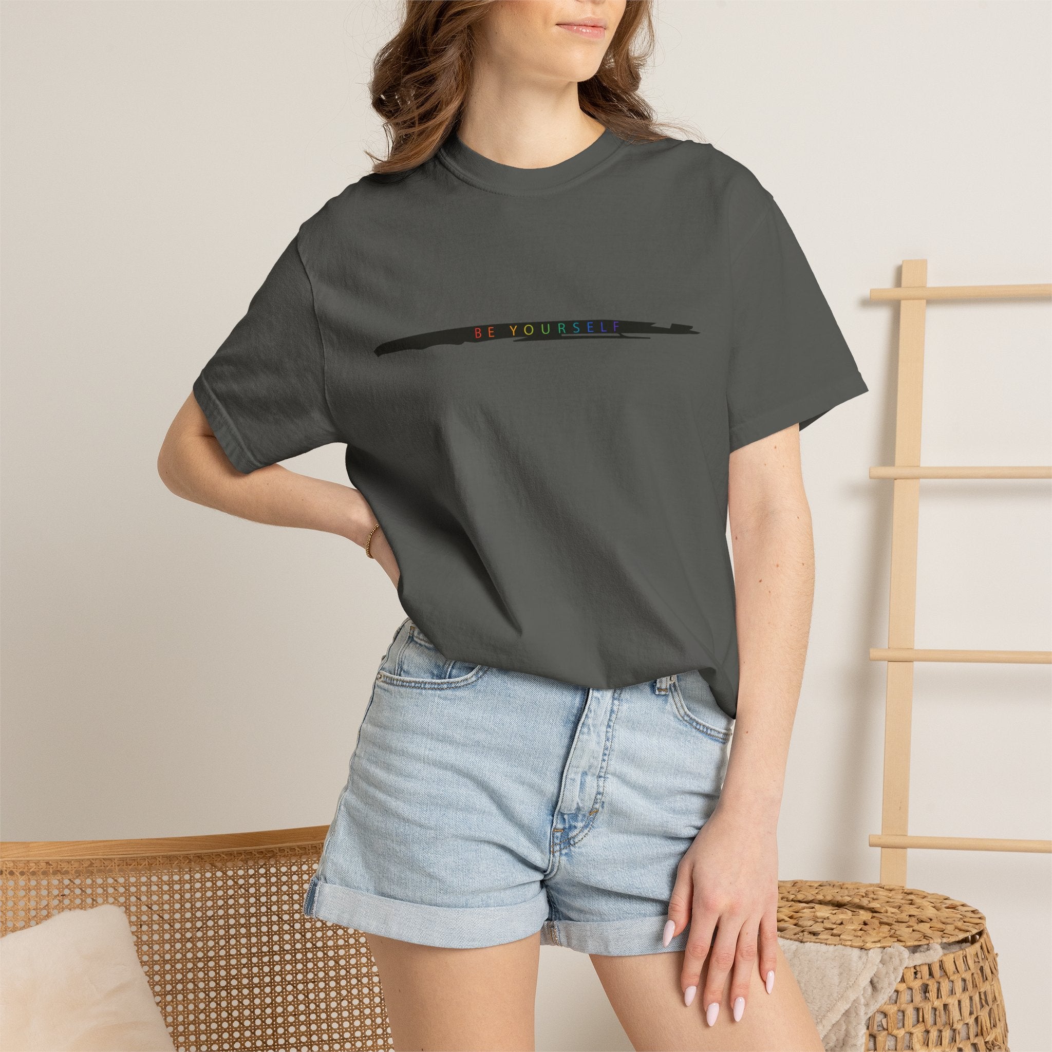 Closet Rebel "Be yourself" T-Shirt — Minimal Vintage Streetwear Tee