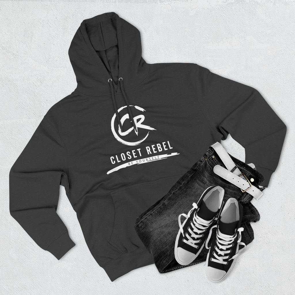 Closet Rebel Logo Hoodie — Minimal Urban Fleece Pullover