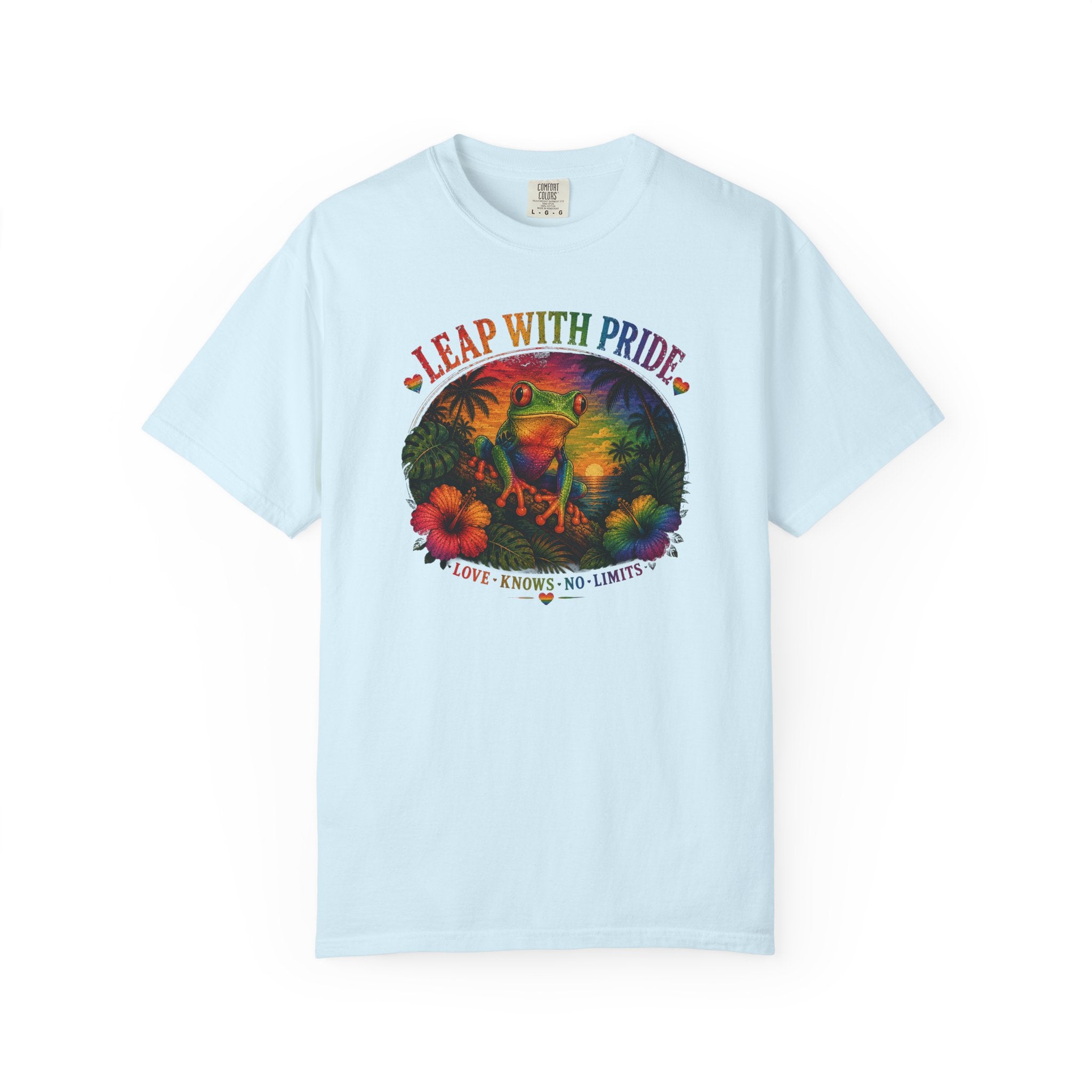 Leap With Pride T-Shirt — Rainbow Frog Graphic Tee (Love Knows No Limits)