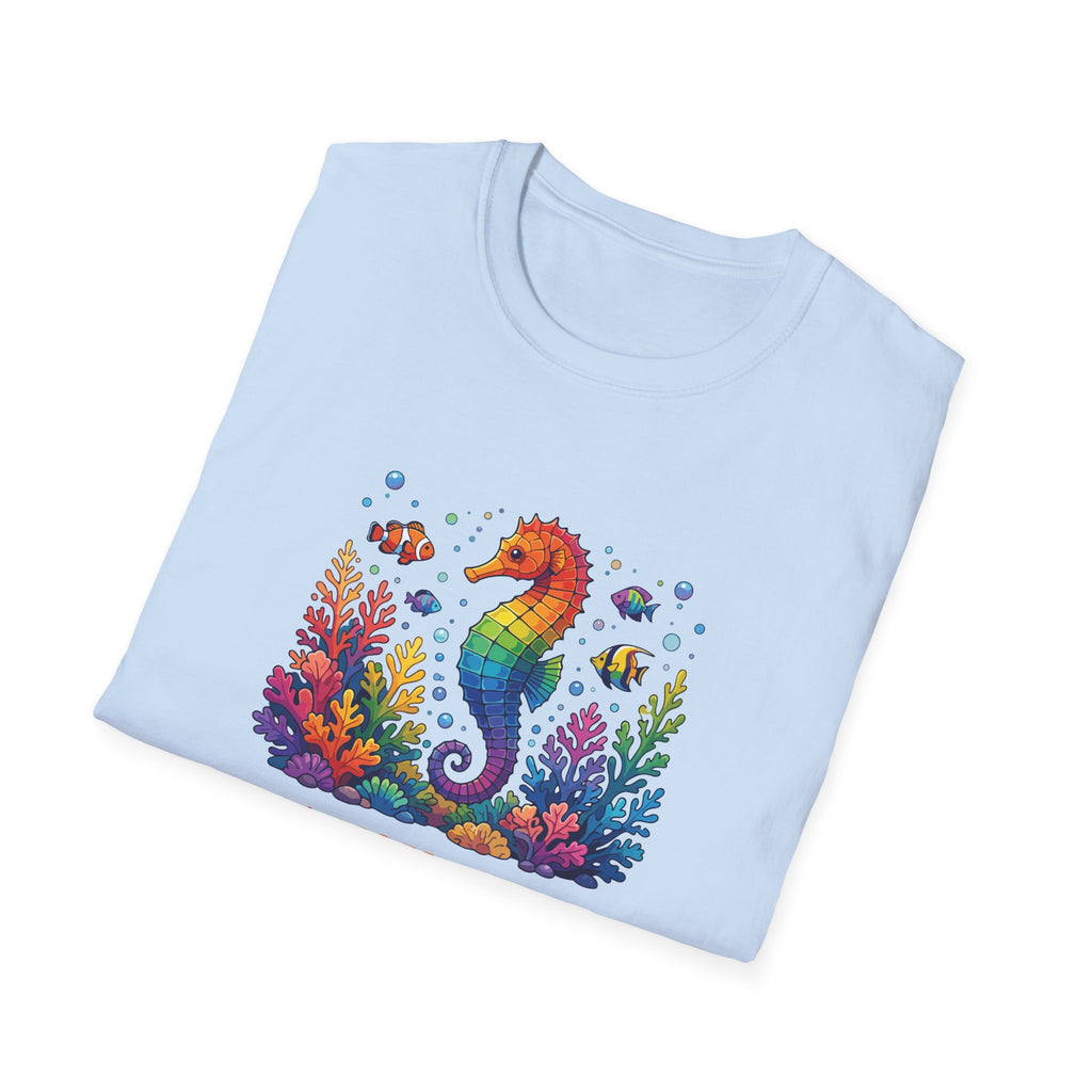 Seahorse Pride T-Shirt — "Sea You Proud" Rainbow LGBTQ+ Tee