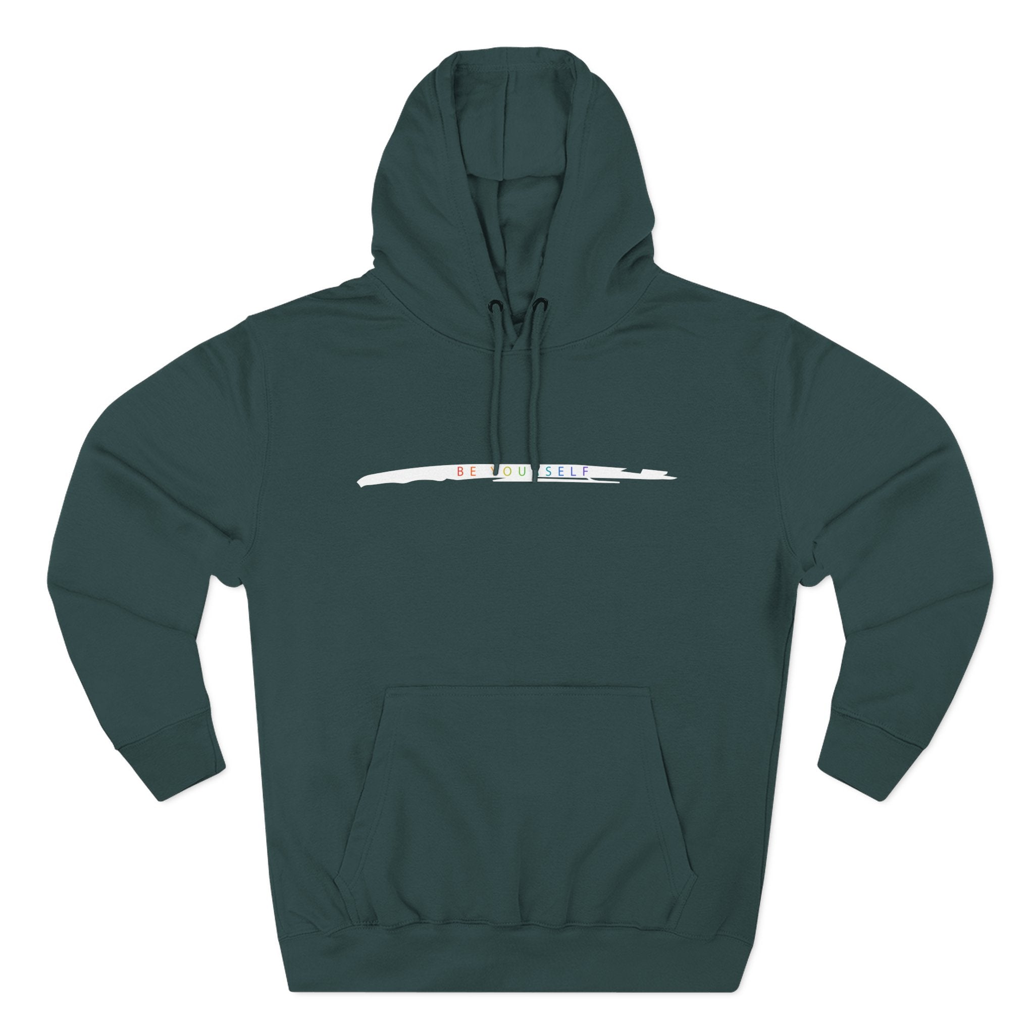 Closet Rebel "Be Yourself" Logo Hoodie — Minimal Urban Fleece Pullover