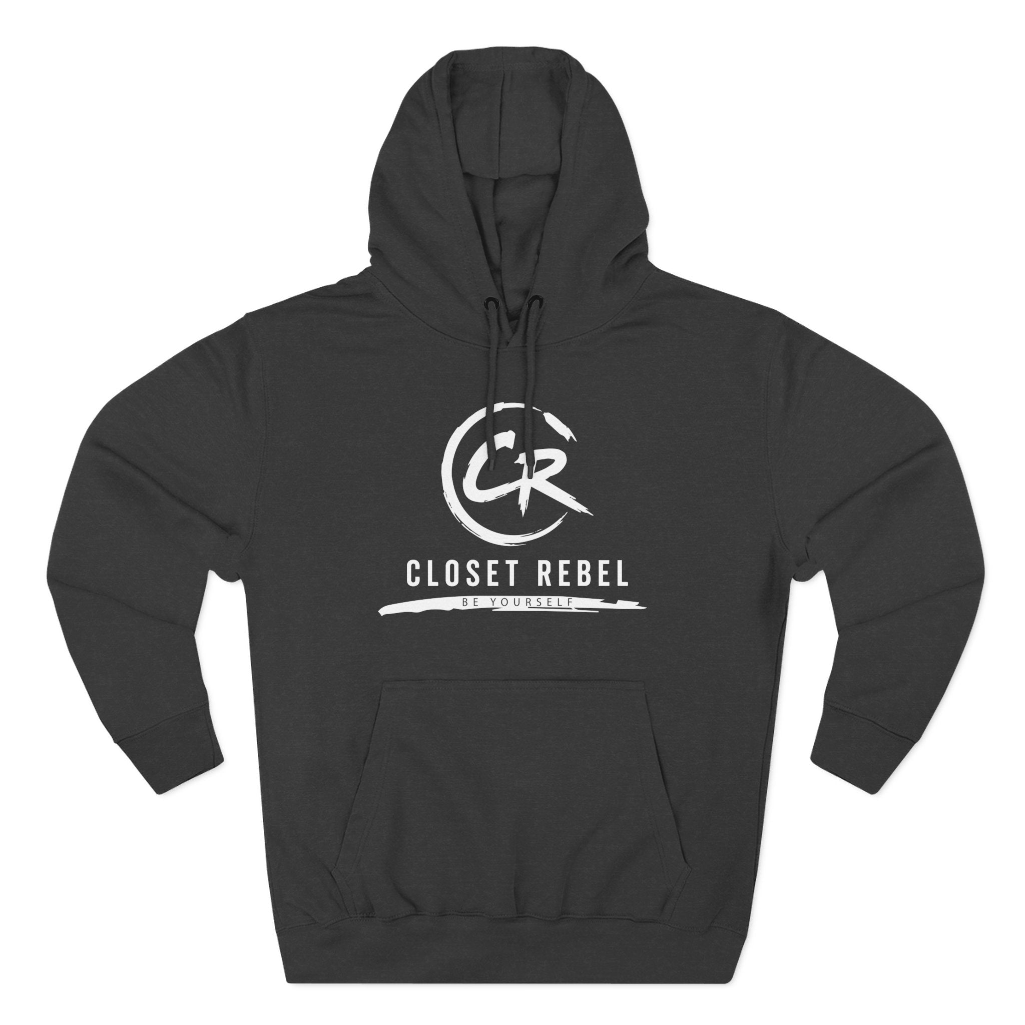 Closet Rebel Logo Hoodie — Minimal Urban Fleece Pullover