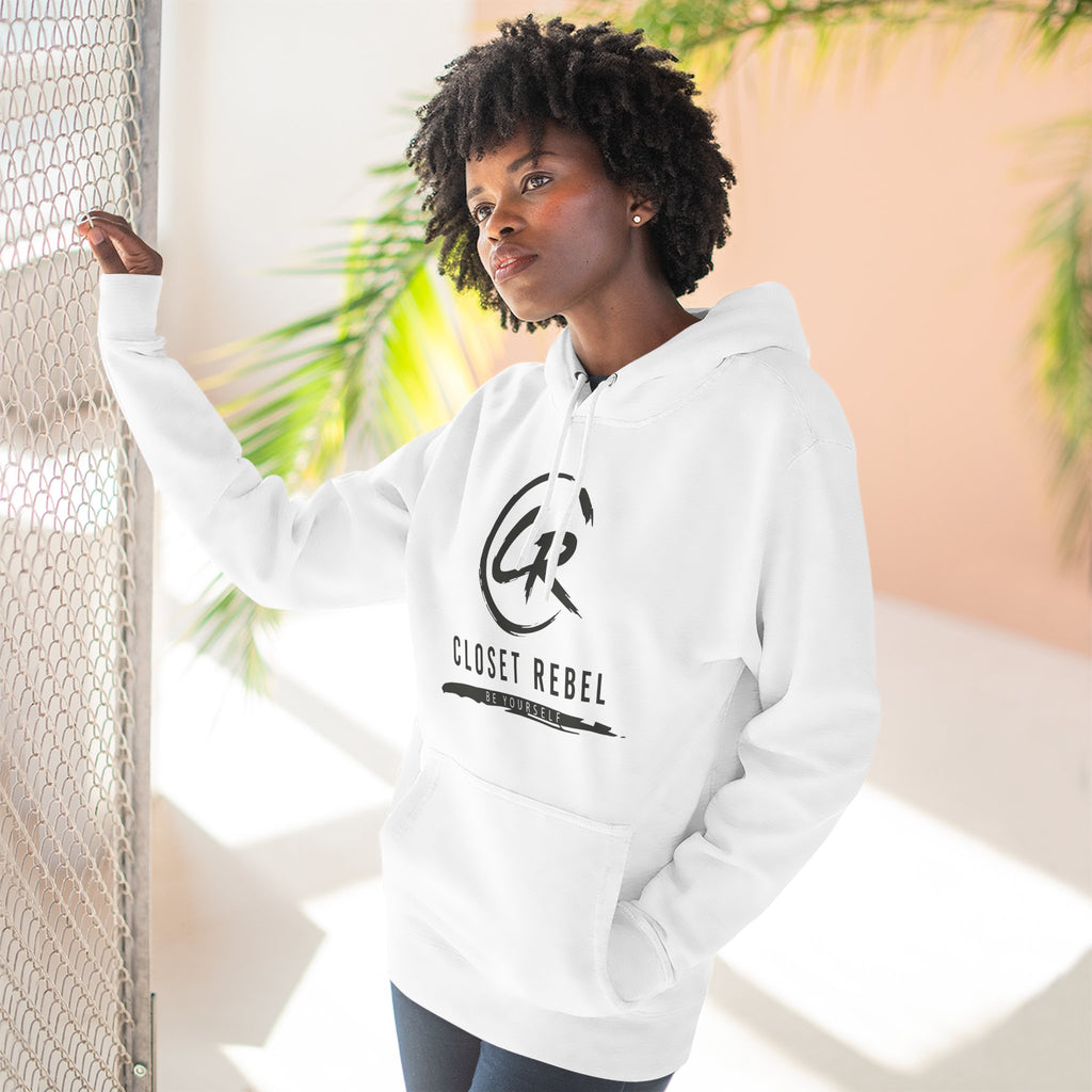 Closet Rebel Logo Hoodie — Minimal Urban Fleece Pullover