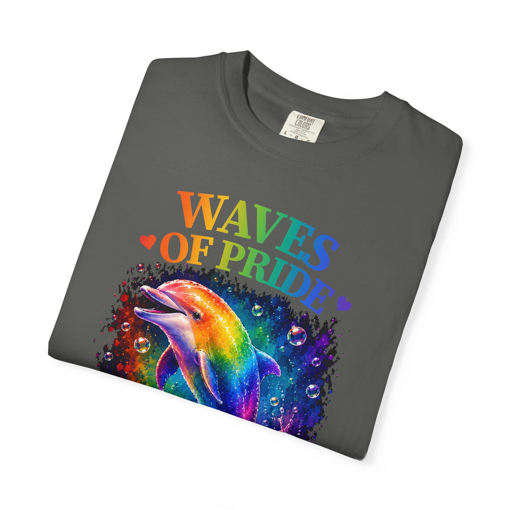 Waves of Pride T-Shirt — Rainbow Dolphin "Love Has No Limits" Tee