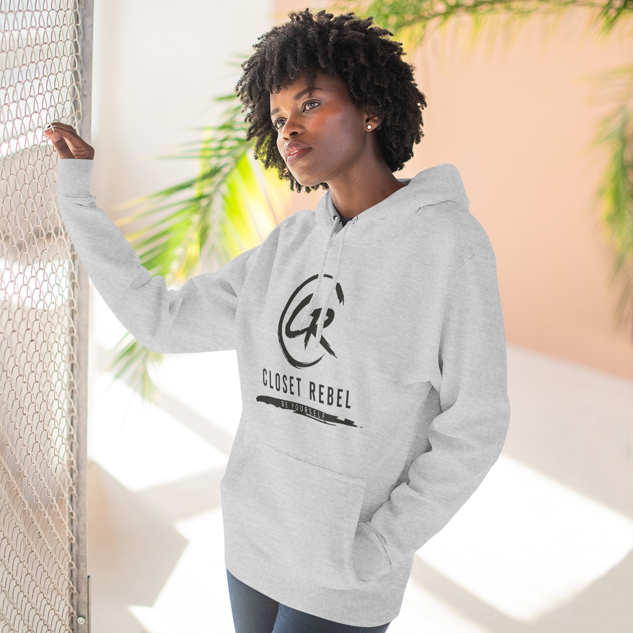 Closet Rebel Logo Hoodie — Minimal Urban Fleece Pullover
