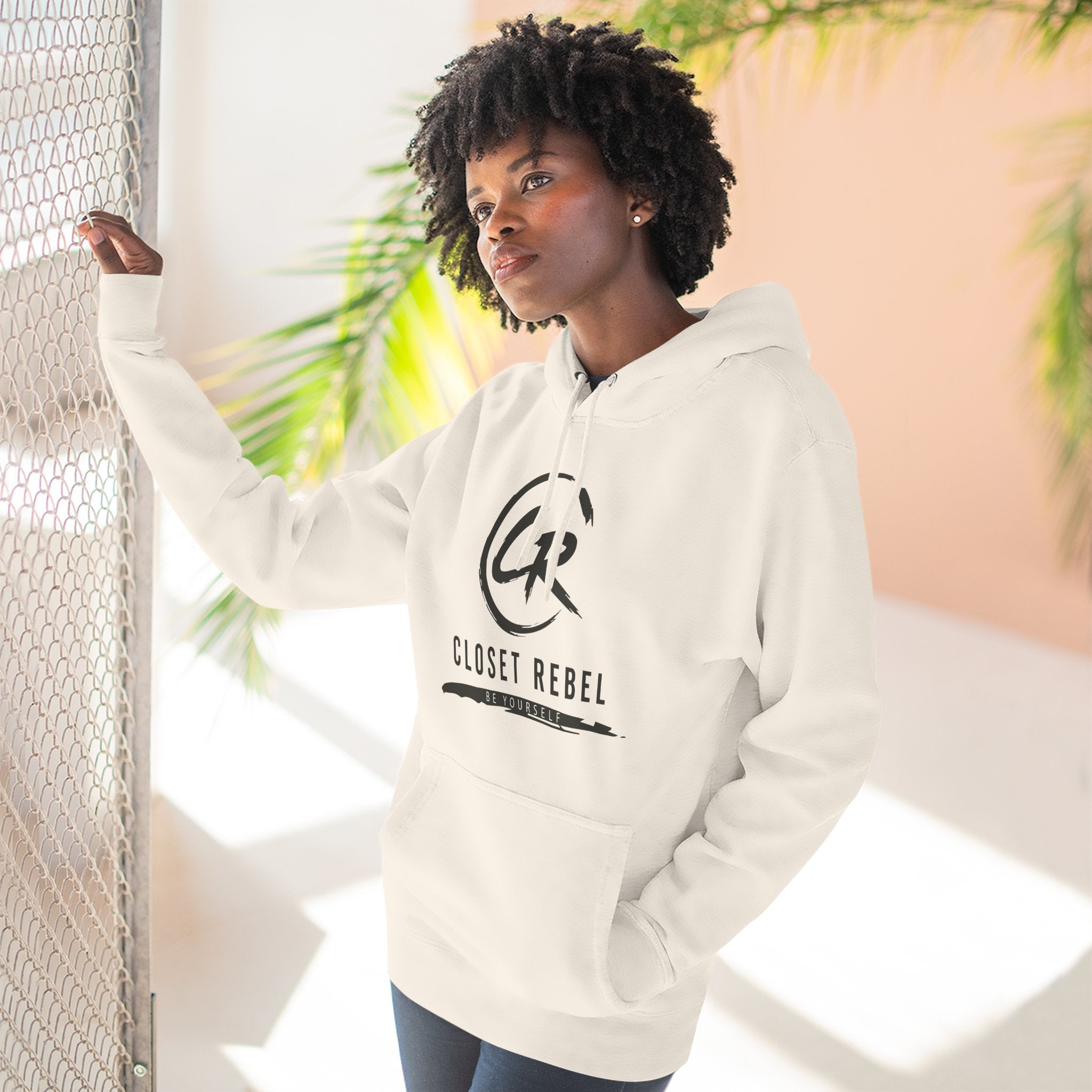 Closet Rebel Logo Hoodie — Minimal Urban Fleece Pullover