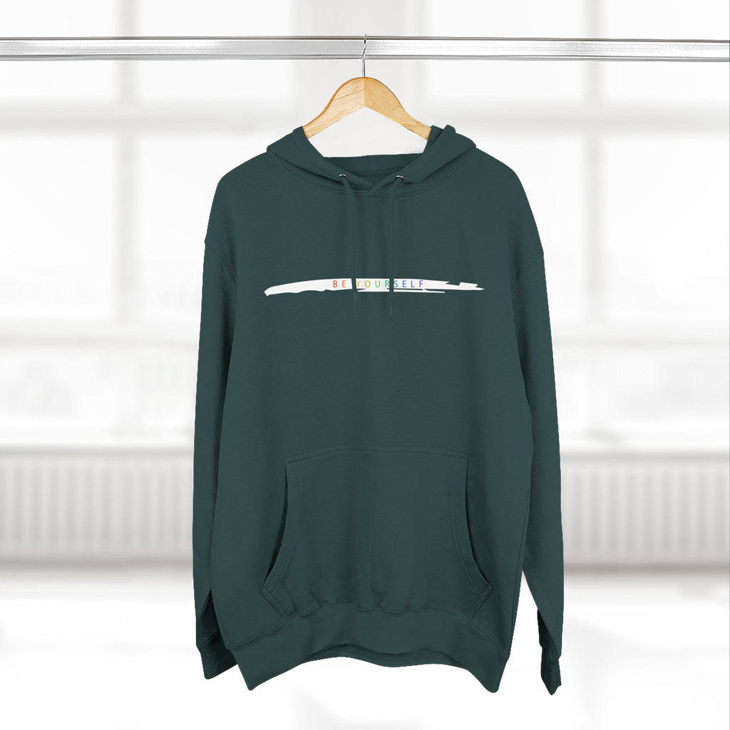 Closet Rebel "Be Yourself" Logo Hoodie — Minimal Urban Fleece Pullover