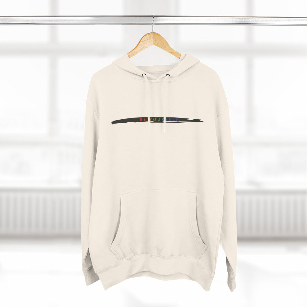 Closet Rebel "Be Yourself" Logo Hoodie — Minimal Urban Fleece Pullover