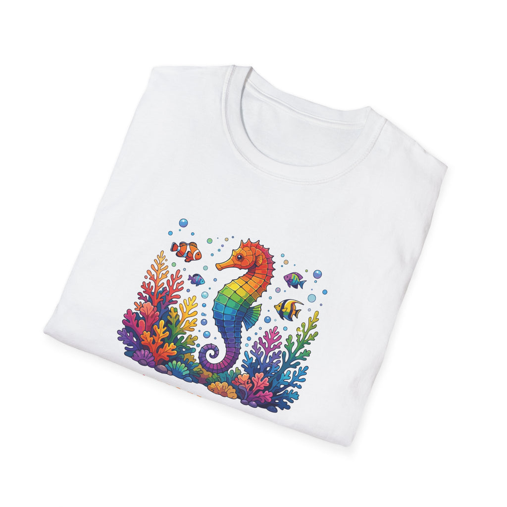 Seahorse Pride T-Shirt — "Sea You Proud" Rainbow LGBTQ+ Tee