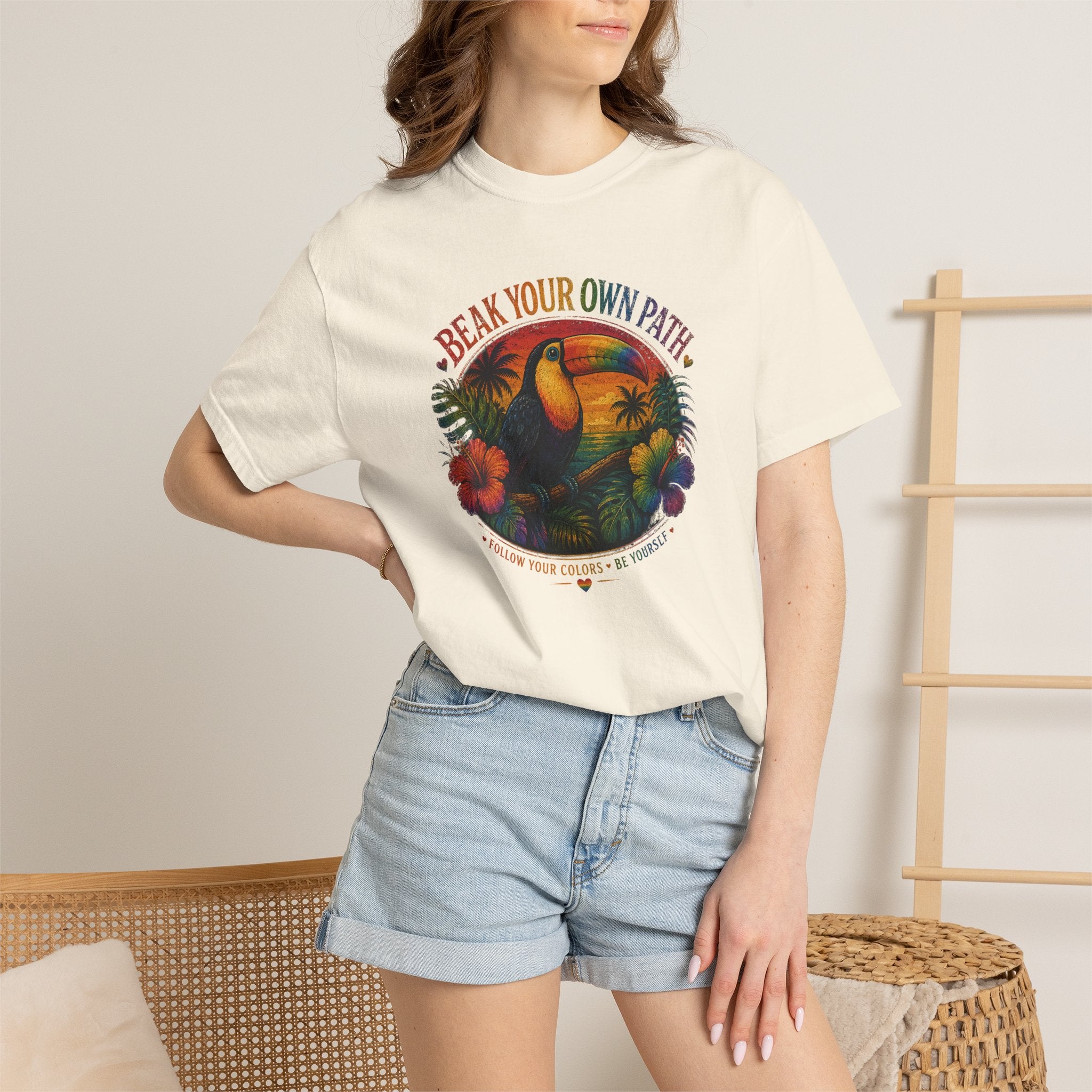 Toucan 'Beak Your Own Path' Graphic T-Shirt