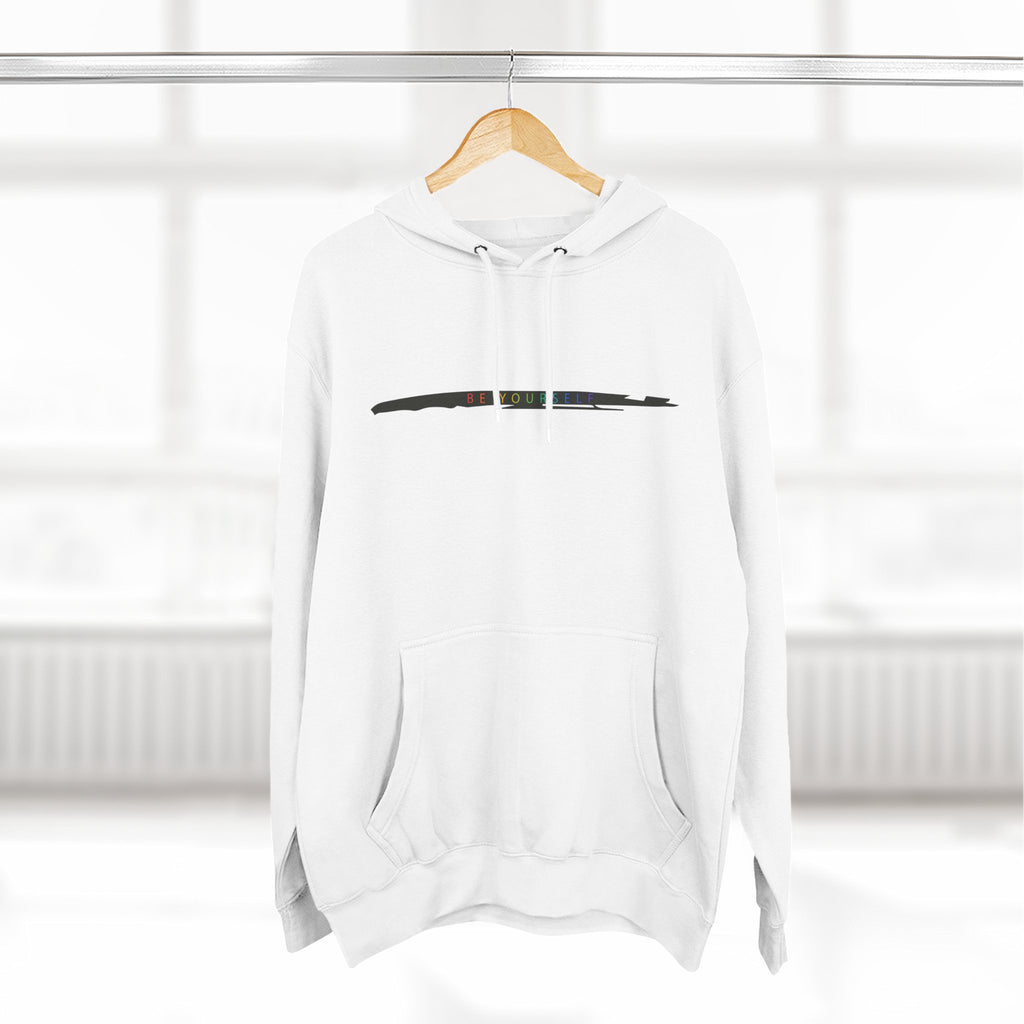 Closet Rebel "Be Yourself" Logo Hoodie — Minimal Urban Fleece Pullover