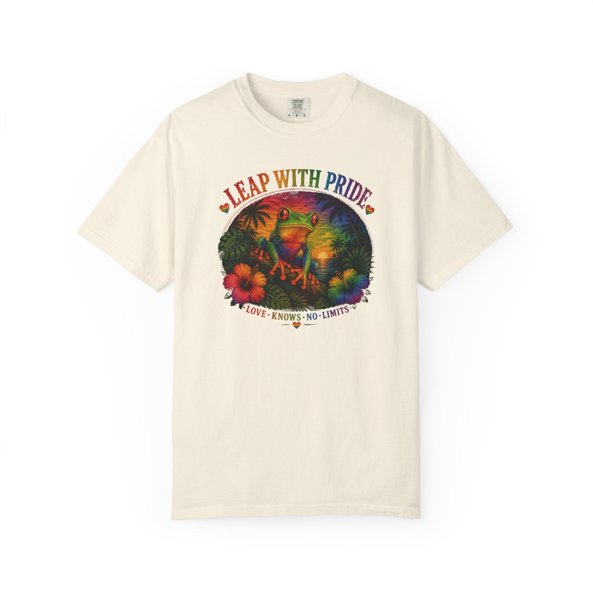 Leap With Pride T-Shirt — Rainbow Frog Graphic Tee (Love Knows No Limits)