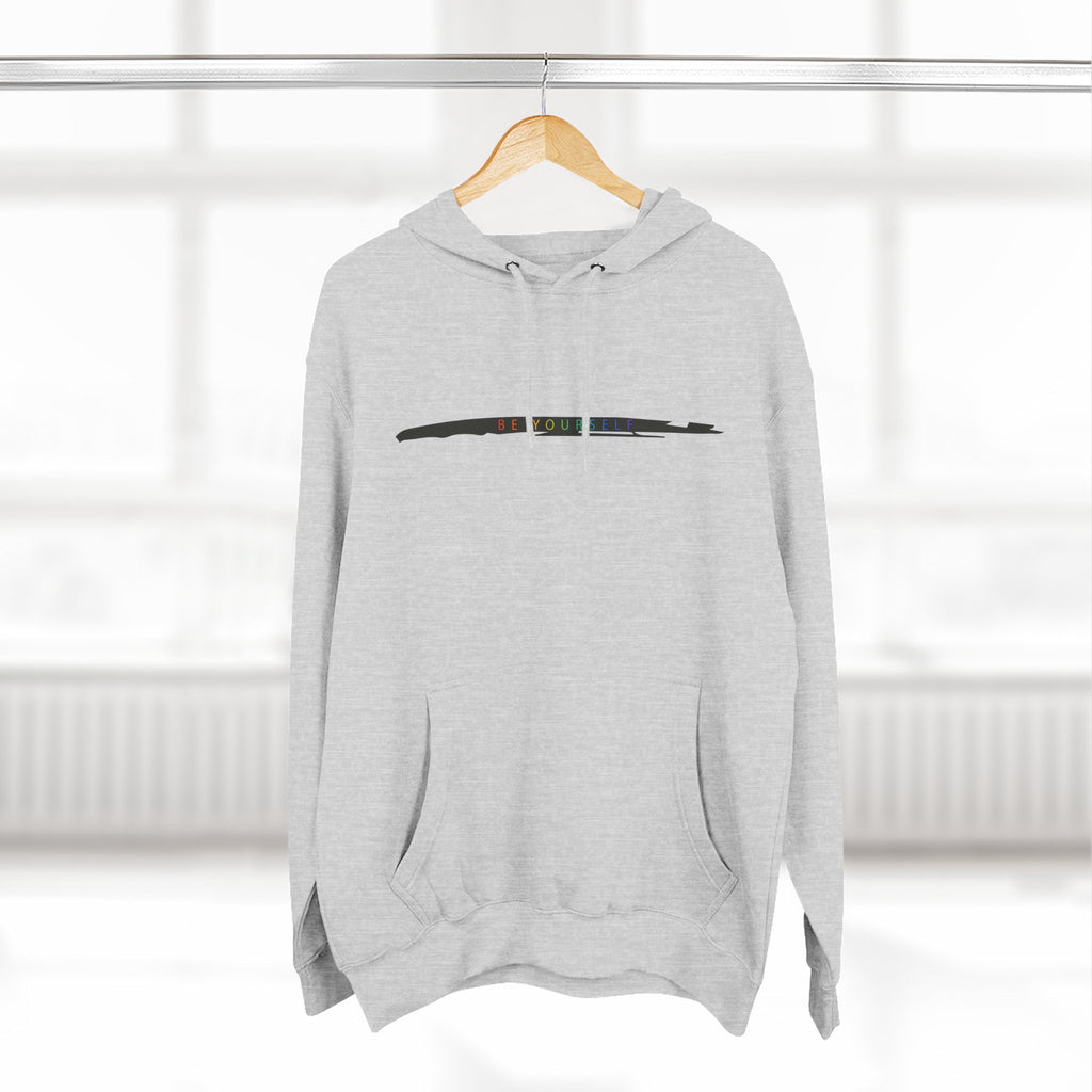 Closet Rebel "Be Yourself" Logo Hoodie — Minimal Urban Fleece Pullover