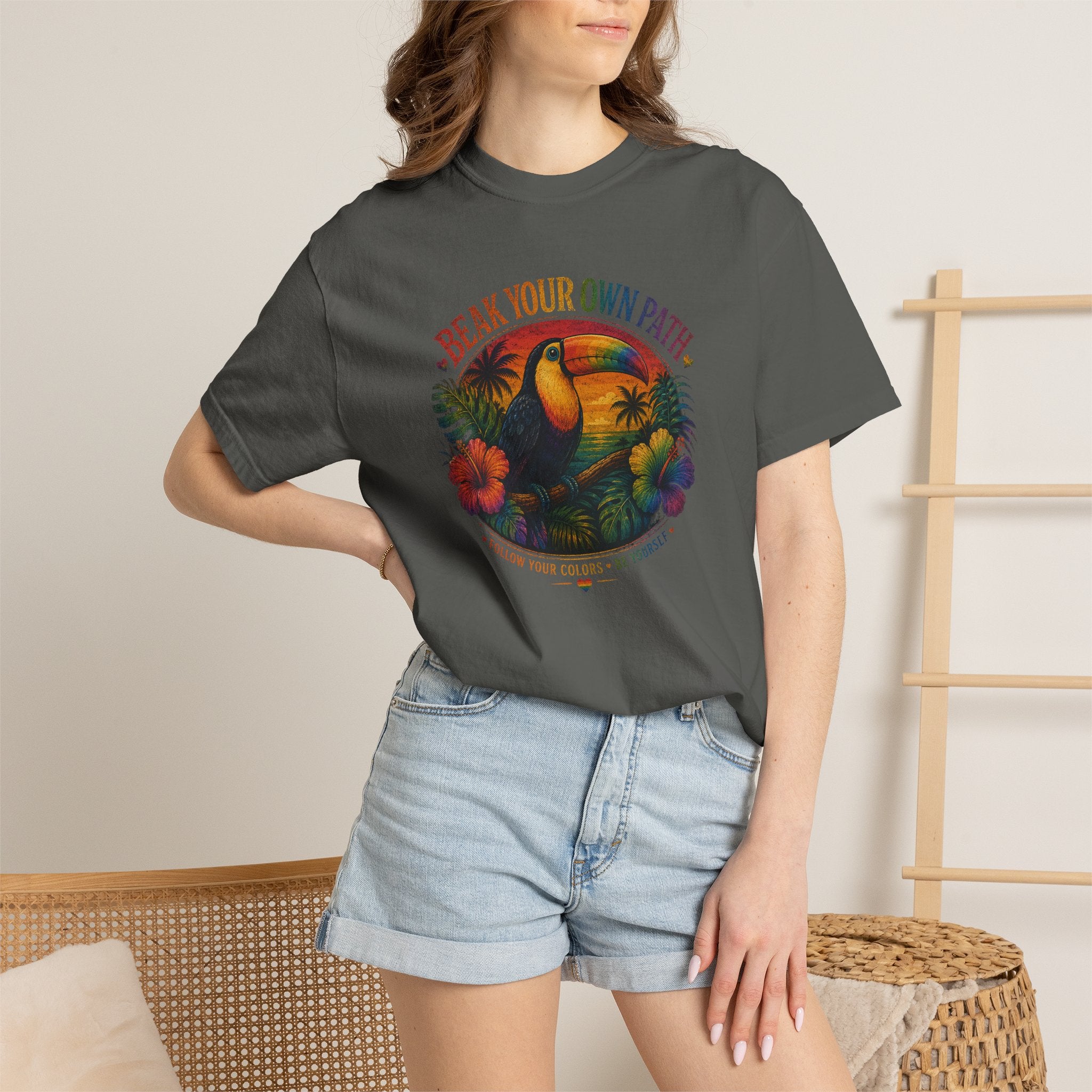 Toucan 'Beak Your Own Path' Graphic T-Shirt