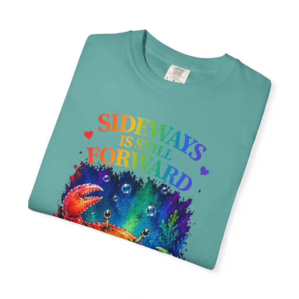 Crab Rainbow 'Sideways Is Still Forward' Graphic T‑Shirt