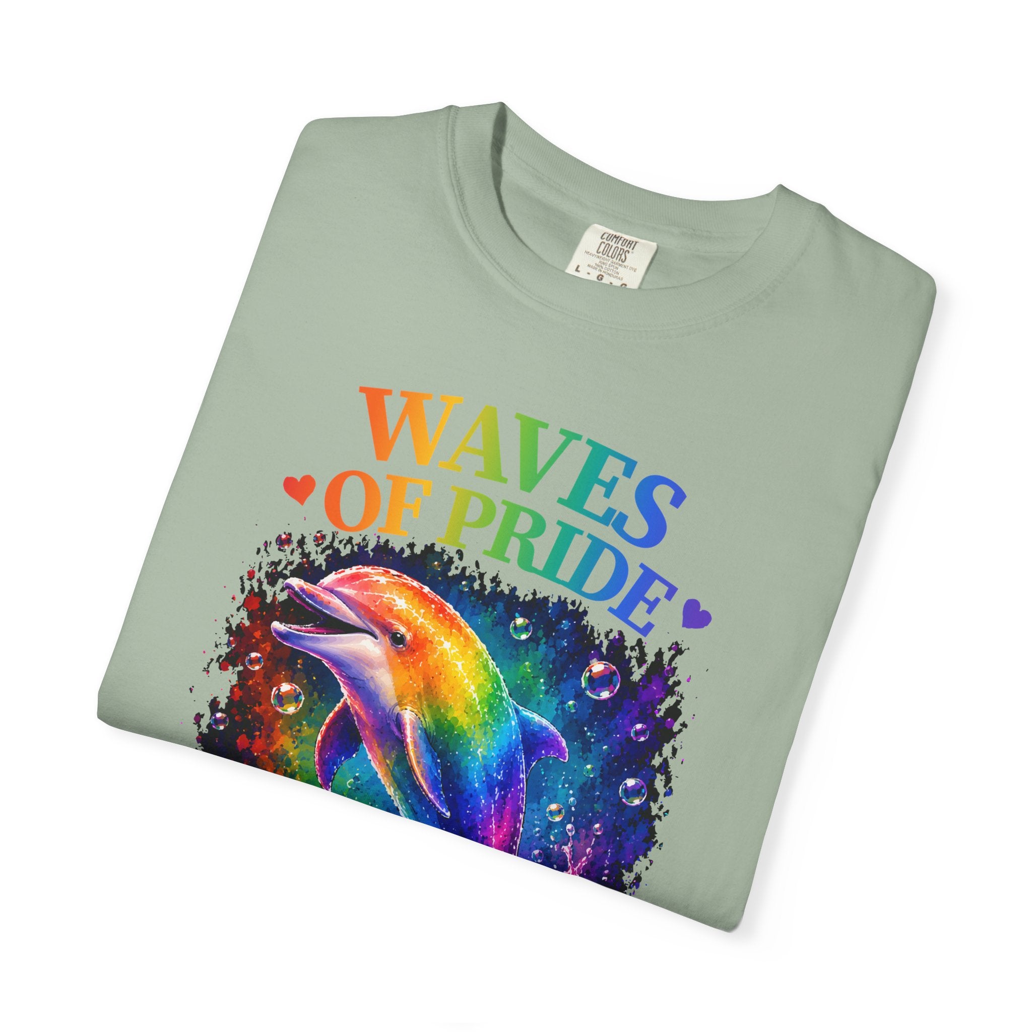 Waves of Pride T-Shirt — Rainbow Dolphin "Love Has No Limits" Tee