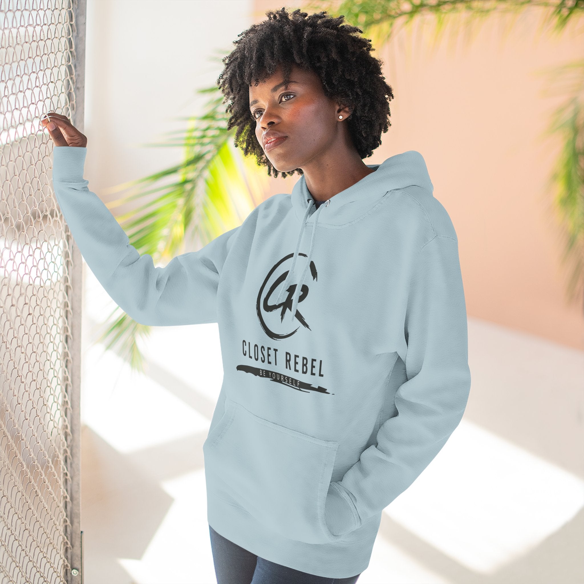 Closet Rebel Logo Hoodie — Minimal Urban Fleece Pullover