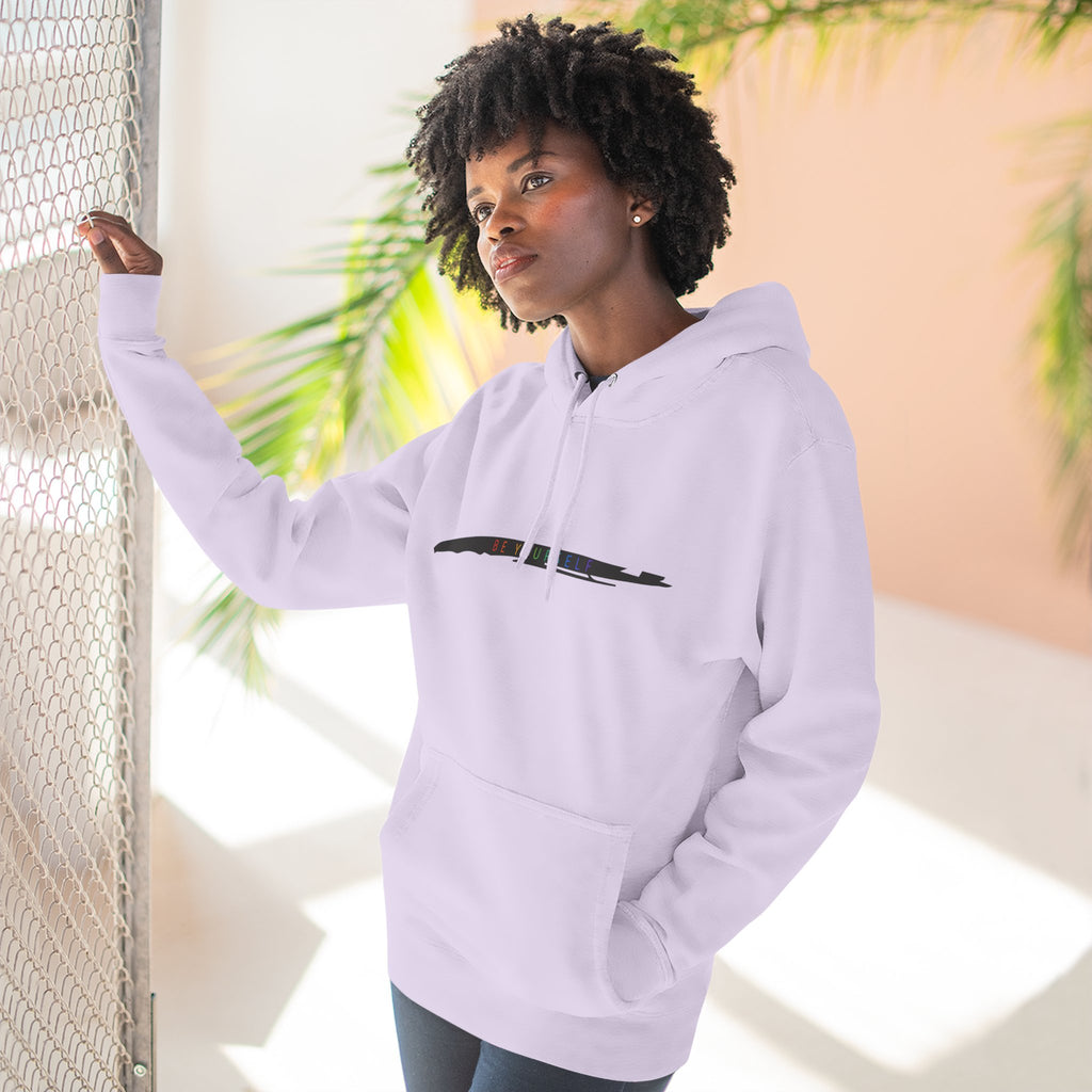 Closet Rebel "Be Yourself" Logo Hoodie — Minimal Urban Fleece Pullover