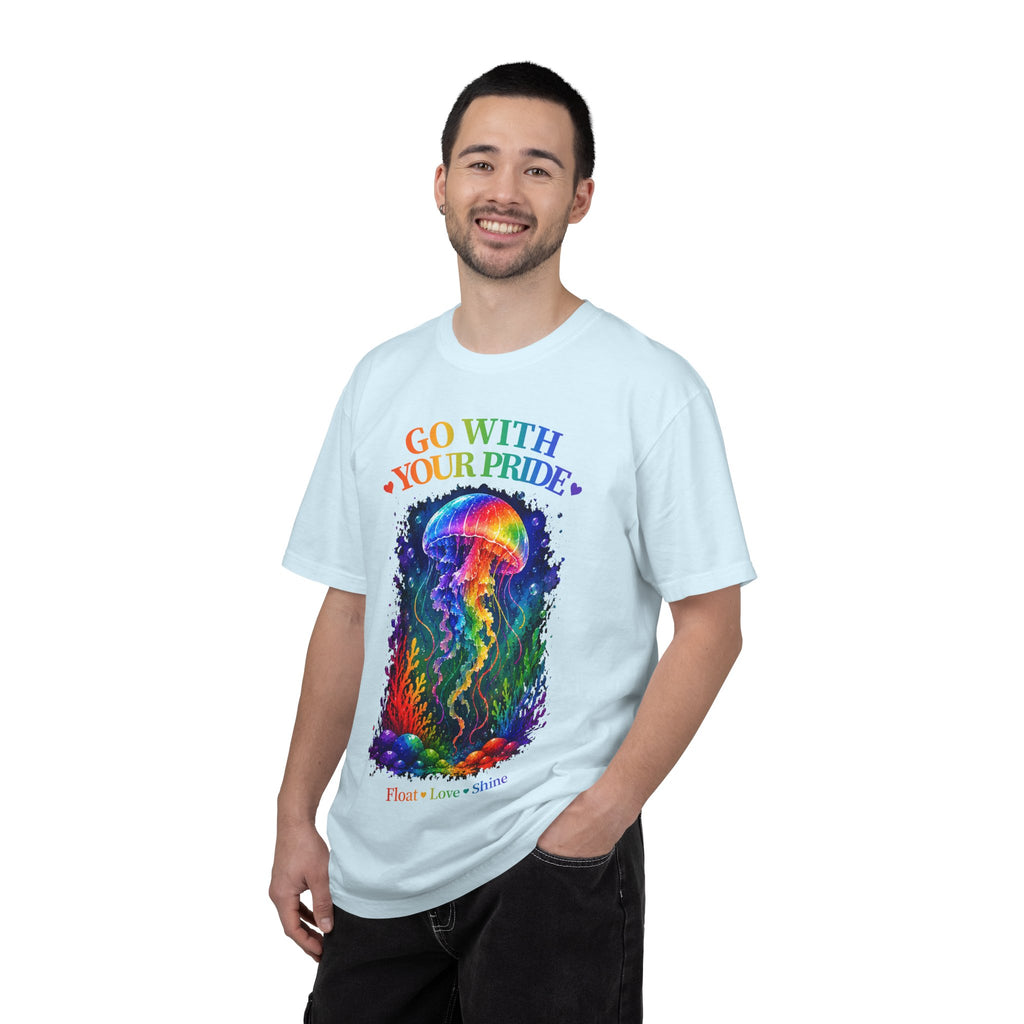 Go With Your Pride Jellyfish T-Shirt — Rainbow LGBTQ+ Pride Tee
