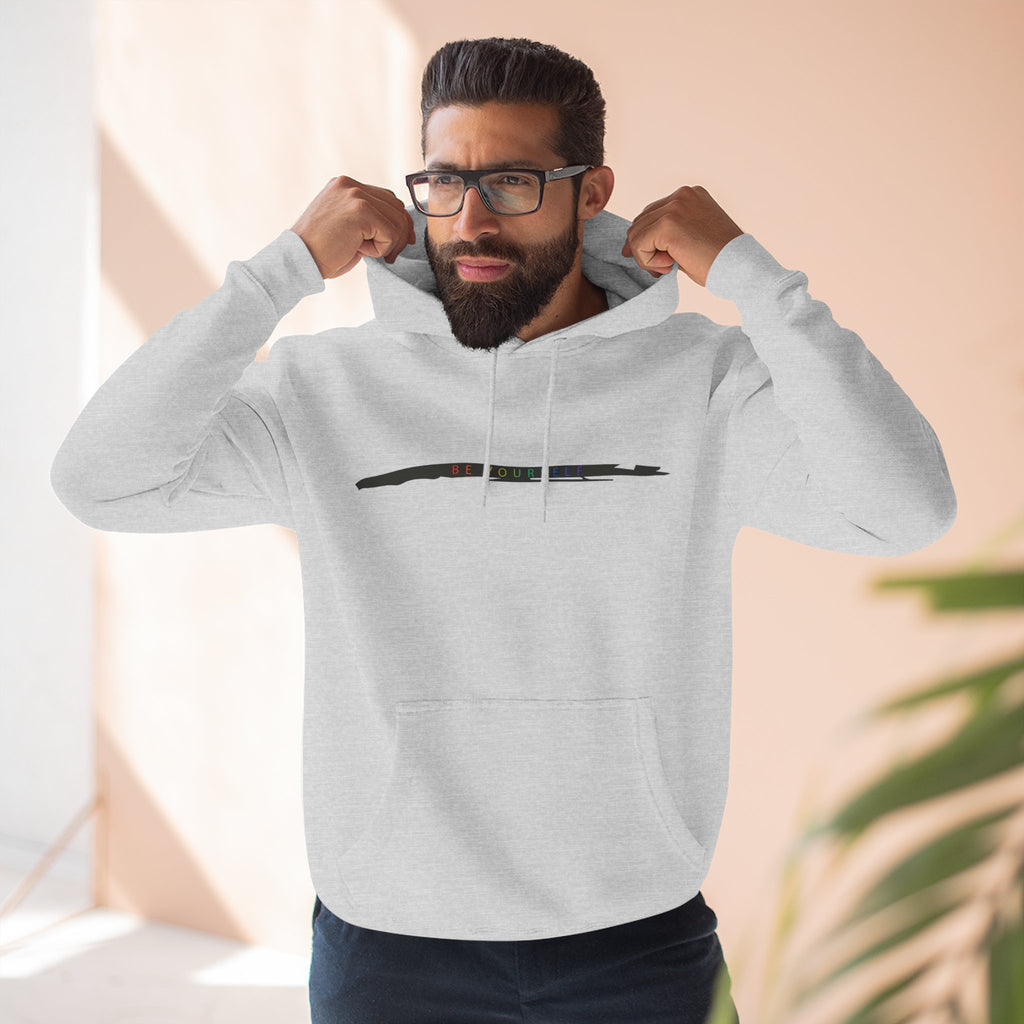 Closet Rebel "Be Yourself" Logo Hoodie — Minimal Urban Fleece Pullover