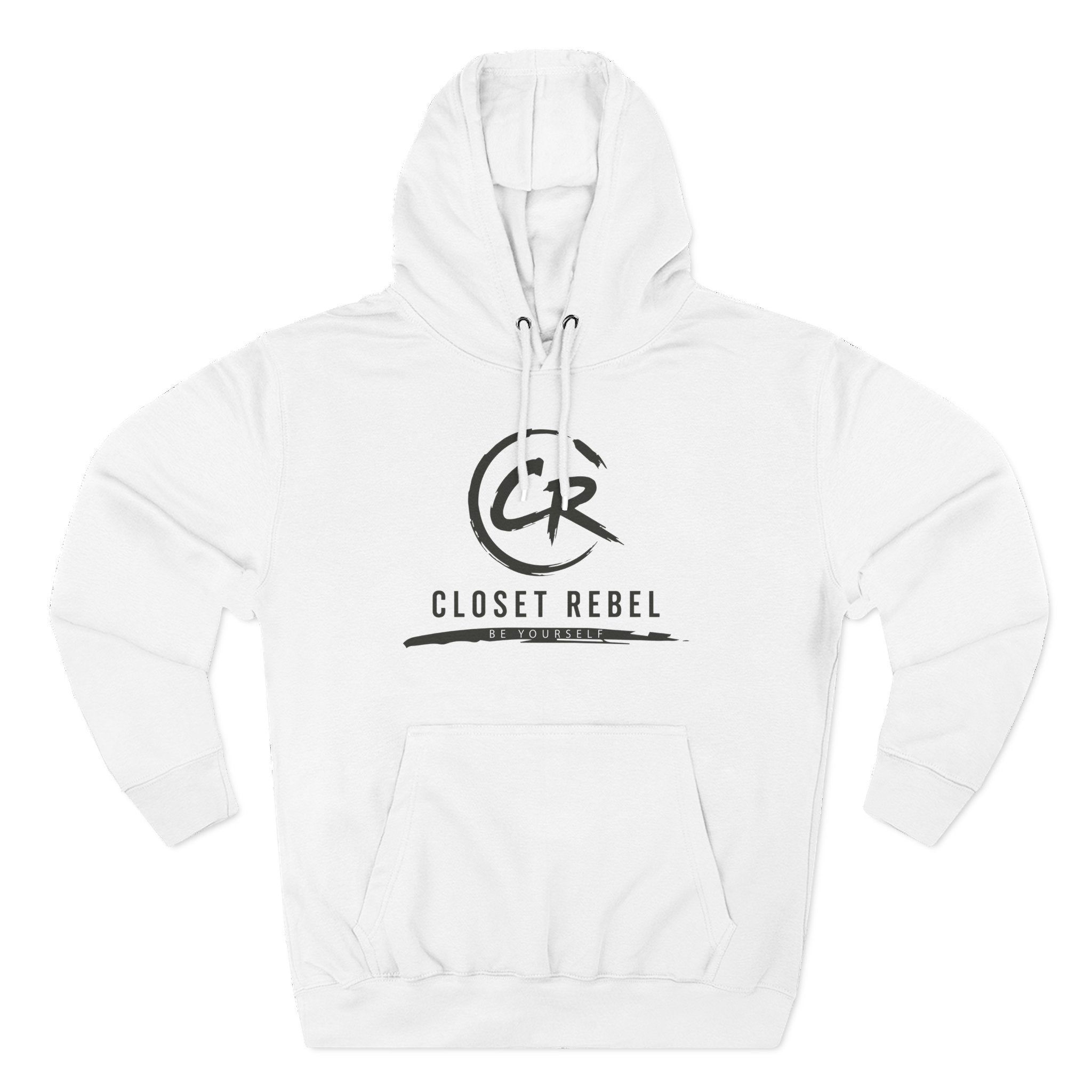 Closet Rebel Logo Hoodie — Minimal Urban Fleece Pullover
