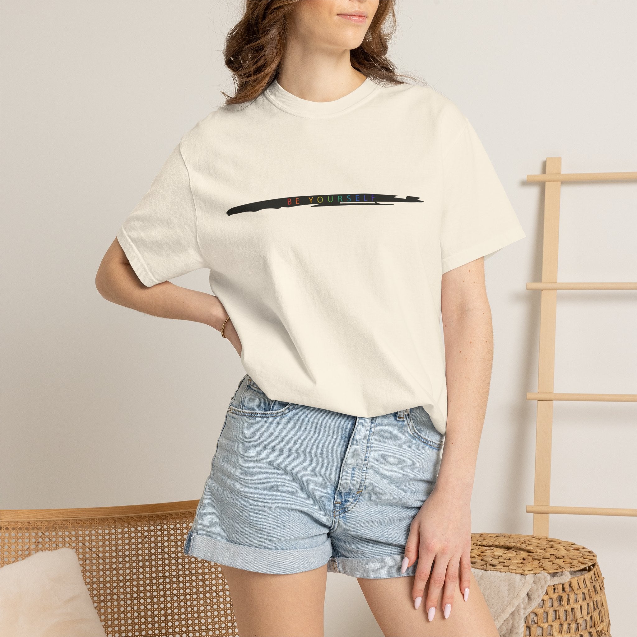Closet Rebel "Be yourself" T-Shirt — Minimal Vintage Streetwear Tee