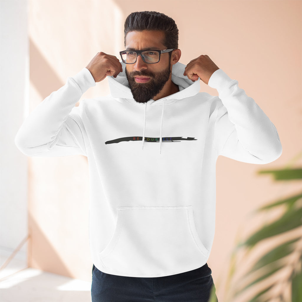 Closet Rebel "Be Yourself" Logo Hoodie — Minimal Urban Fleece Pullover